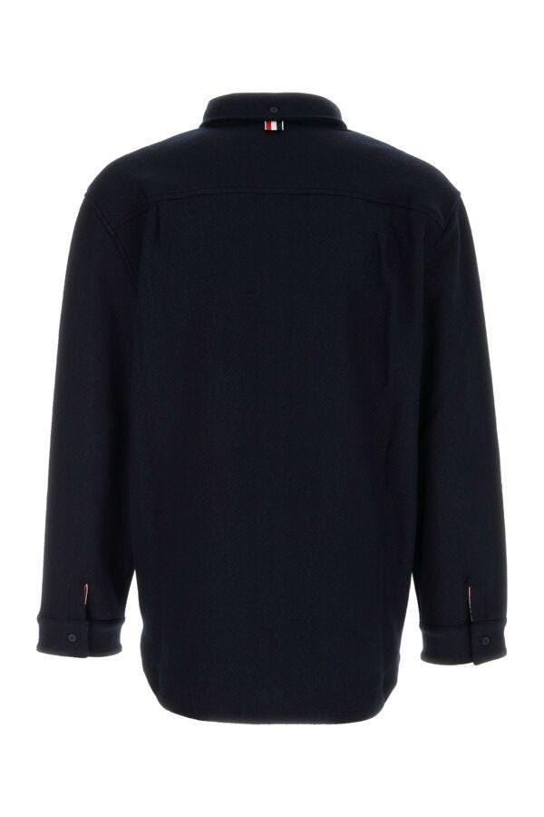 Thom Browne Midnight Blue Cotton Blend Oversize Shirt Size US S / EU 44-46 / 1 - 4 Thumbnail