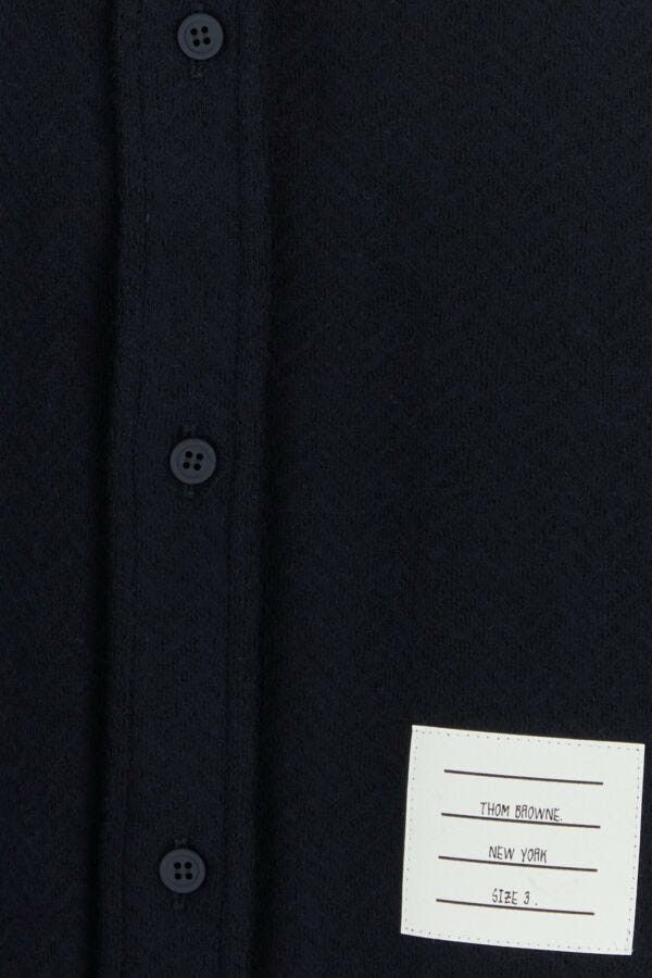 Thom Browne Midnight Blue Cotton Blend Oversize Shirt Size US S / EU 44-46 / 1 - 5 Thumbnail