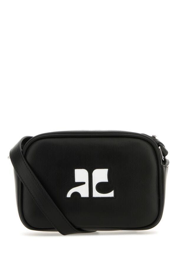 Courreges Black Leather Reedition Shoulder Bag Size ONE SIZE - 3 Thumbnail