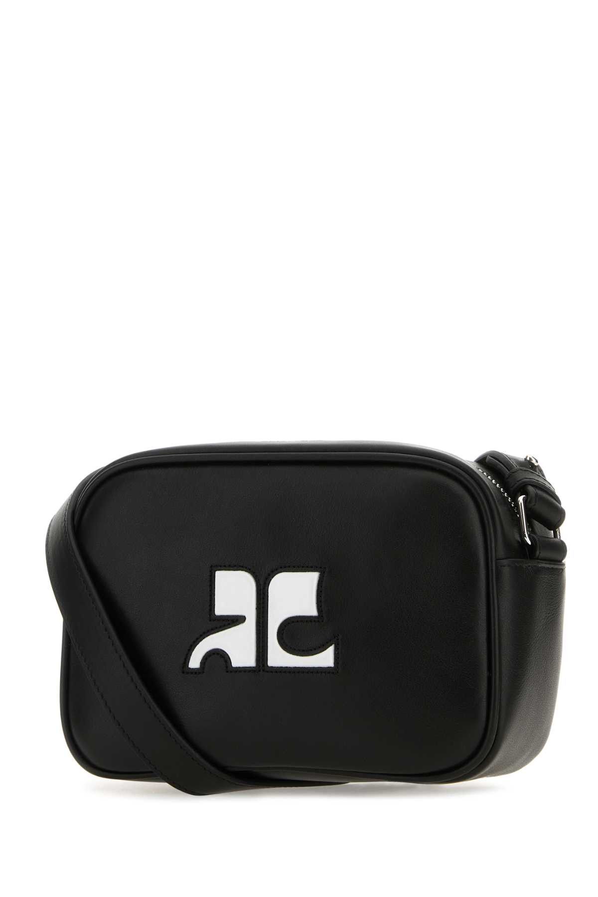 Courreges Black Leather Reedition Shoulder Bag Size ONE SIZE - 2 Thumbnail