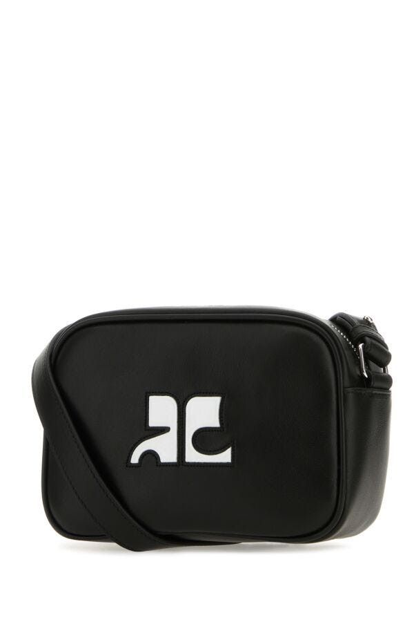 Courreges Black Leather Reedition Shoulder Bag Size ONE SIZE - 4 Thumbnail