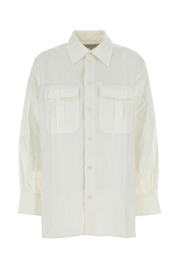 Marine Serre White Cotton Shirt Size S / US 4 / IT 40 - 3 Thumbnail
