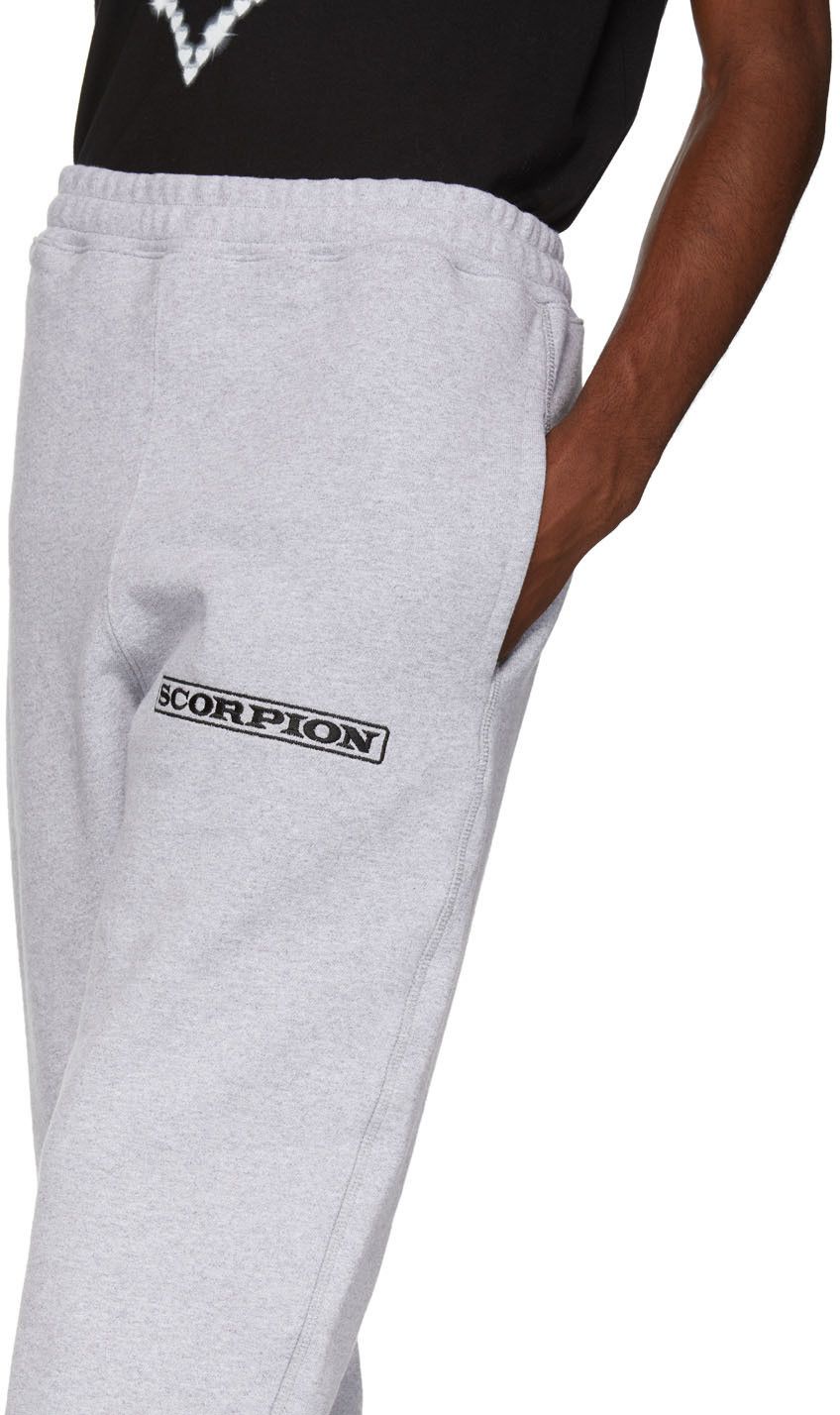 Drake Drake x Scorpion Ssense Embroidered Sweatpants Grey Small | Grailed