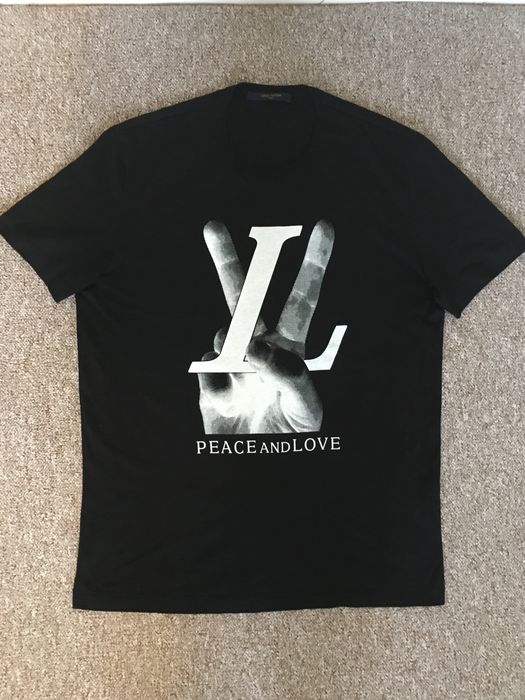 peace and love louis vuitton t shirt