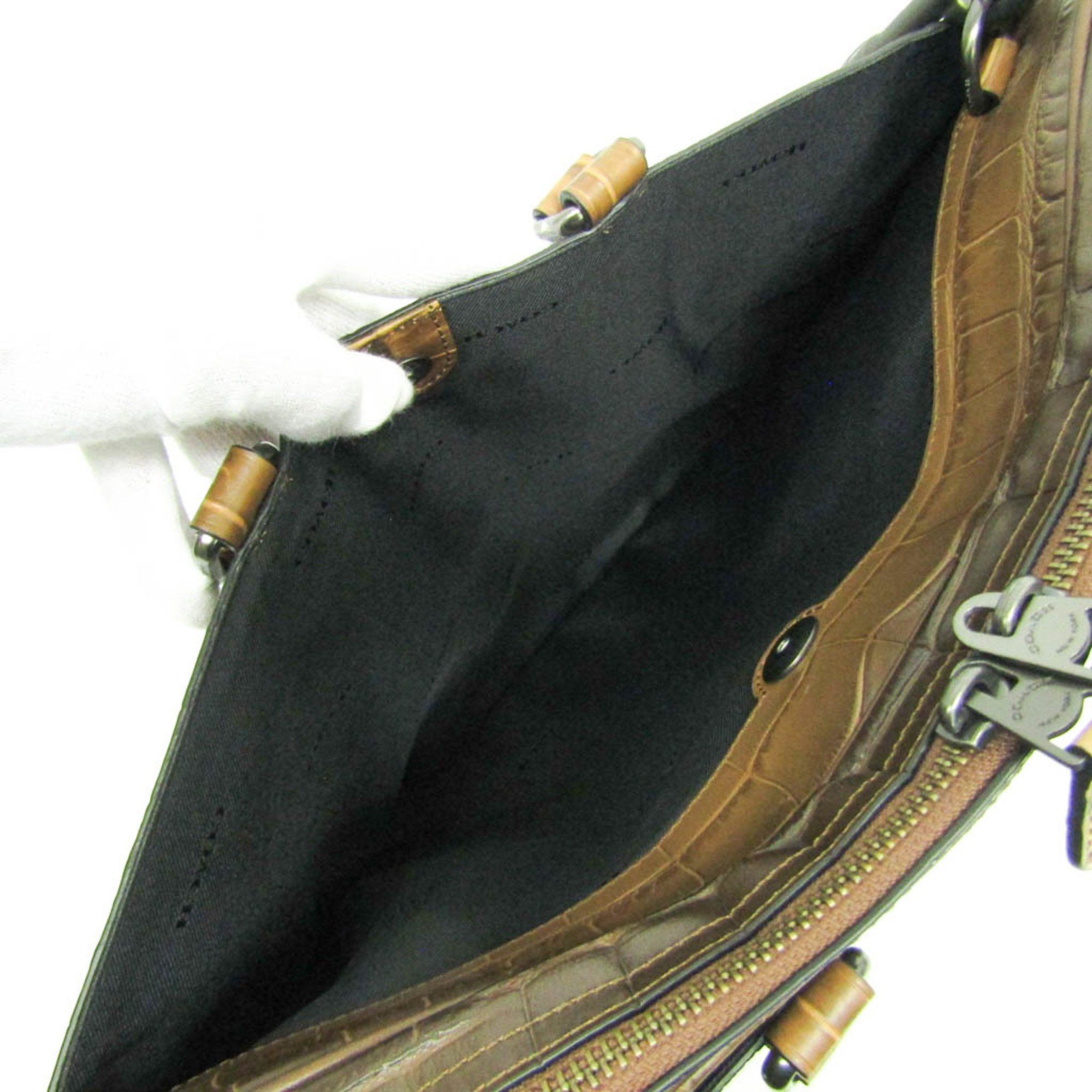 Coach Coach Metropolitan Slim 25991 Men's Leather Briefcase,Handbag,Shoulder Bag Dark Brown Size ONE SIZE - 12 Thumbnail