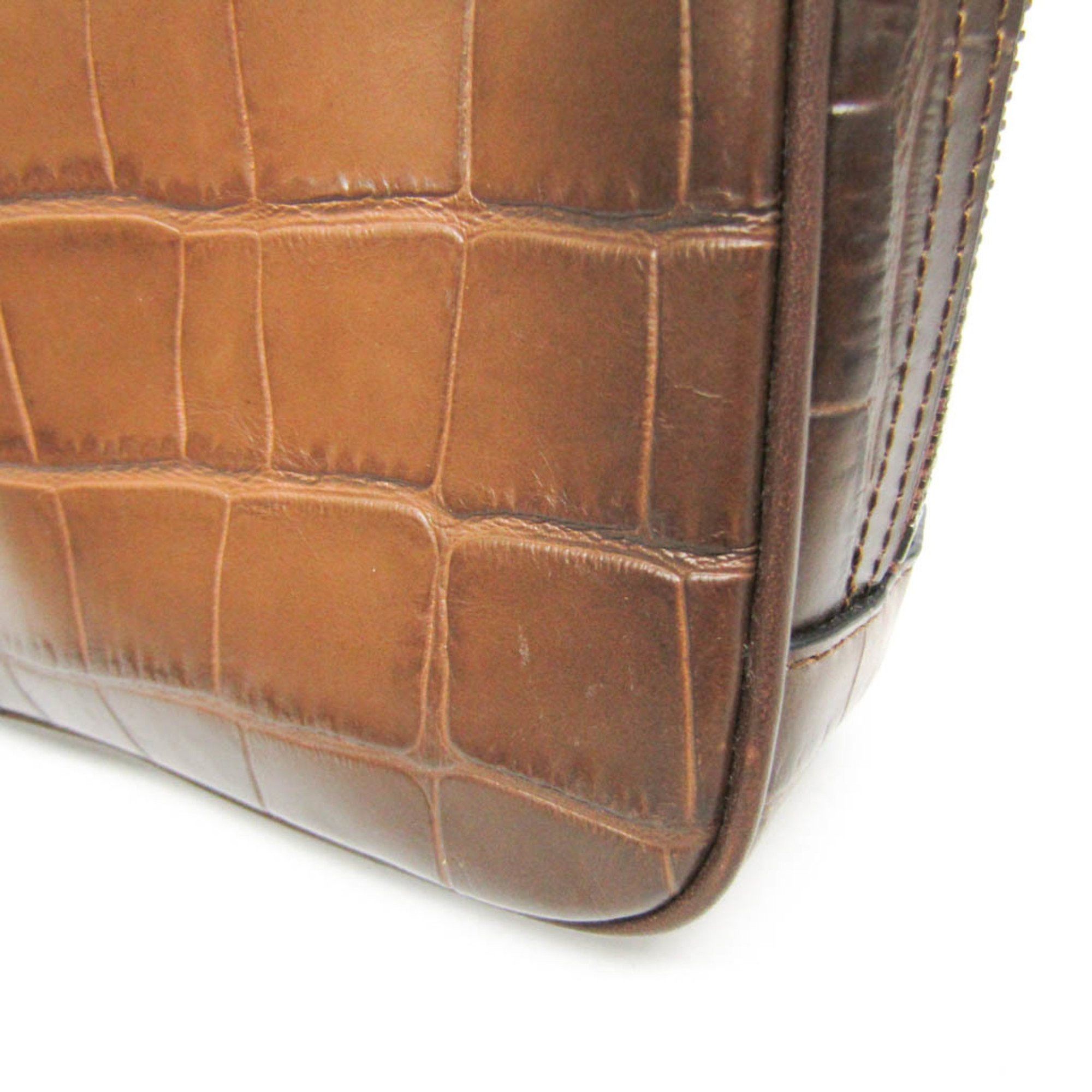 Coach Coach Metropolitan Slim 25991 Men's Leather Briefcase,Handbag,Shoulder Bag Dark Brown Size ONE SIZE - 4 Thumbnail