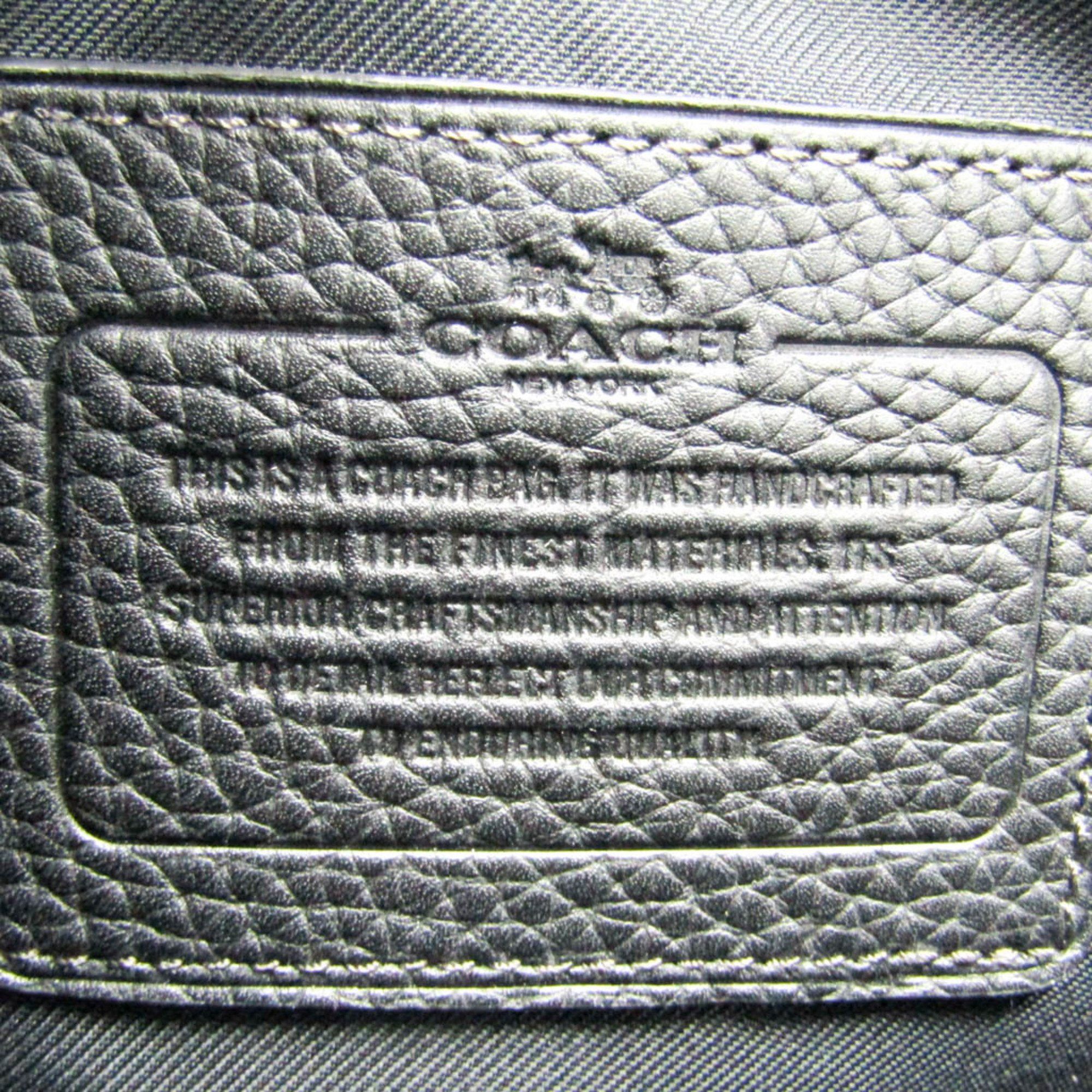 Coach Coach Manhattan Wild Beast 72009 Men's Leather Shoulder Bag Black,Khaki Size ONE SIZE - 12 Thumbnail