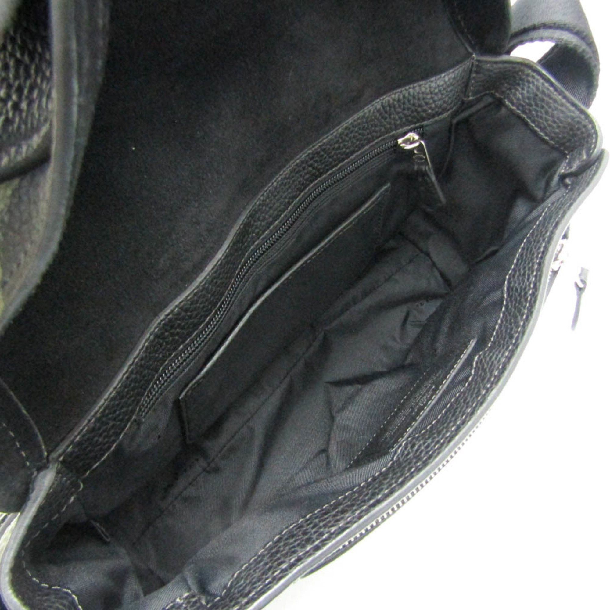 Coach Coach Manhattan Wild Beast 72009 Men's Leather Shoulder Bag Black,Khaki Size ONE SIZE - 3 Thumbnail