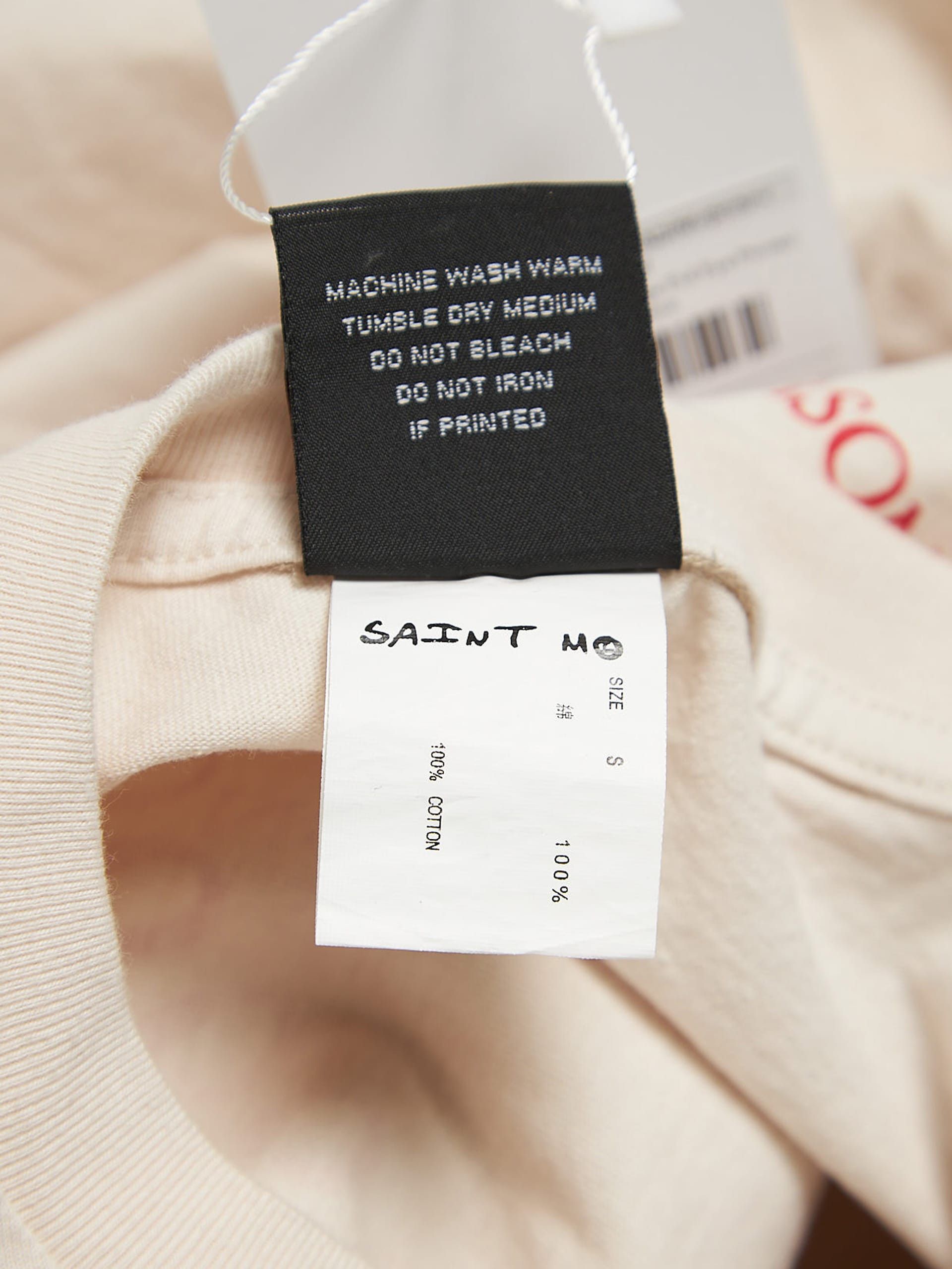 Saint Michael Beige Evil Eye Printed Cotton Longsleeve Size US S / EU 44-46 / 1 - 4 Thumbnail