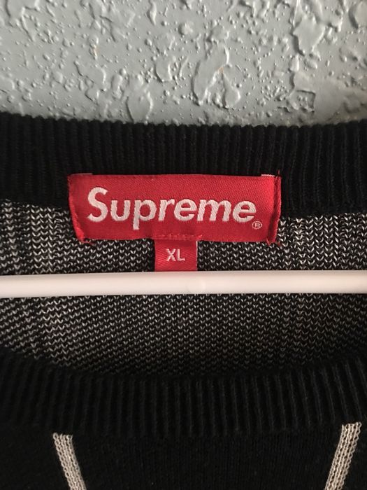 Supreme Supreme 13 AW Wide Pinstripe Sweater striped | Grailed