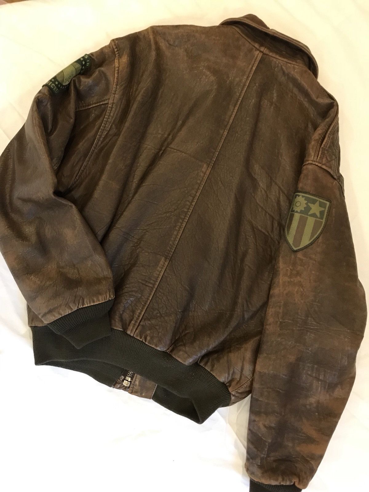 Avirex Vintage 1987 Avirex Type A-2 Distressed Leather