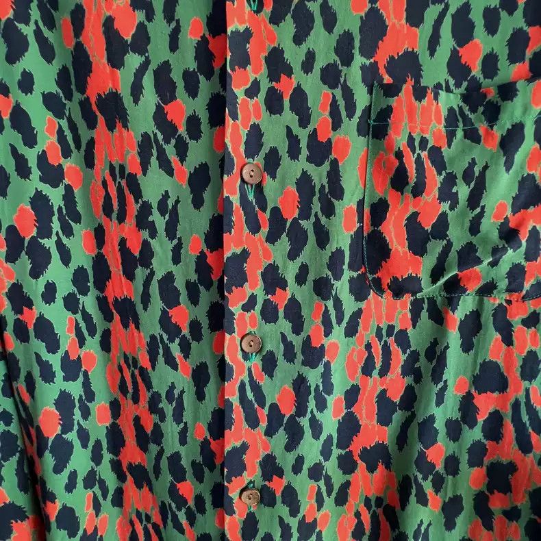 Wacko Maria WACKO MARIA LEOPARD OPEN COLLAR SHIRT leopard print Hawaiian  long sleeved shirt | Grailed