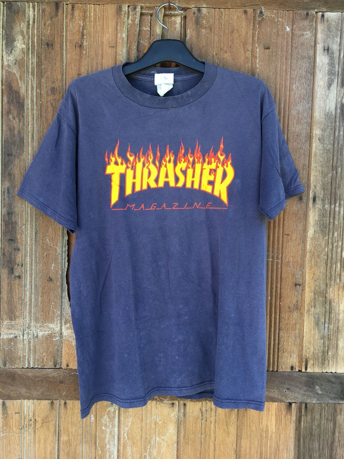 Vintage Rare Vintage THRASHER MAGAZINE fire Design Size US M / EU 48-50 / 2 - 1 Thumbnail