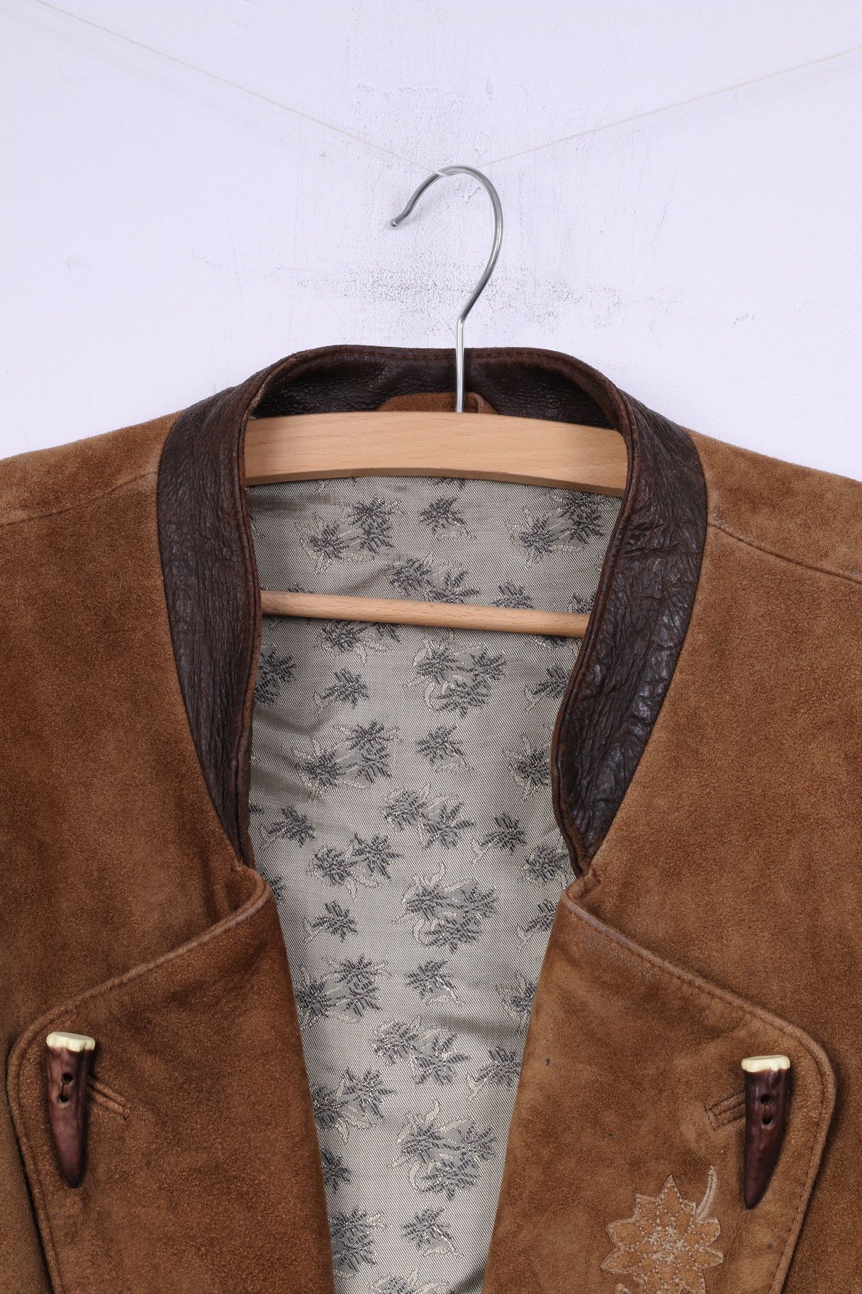 Other Canada C&A Men 44 L Leather Jacket Blazer Camel Retro 10677 Size US S / EU 44-46 / 1 - 3 Thumbnail