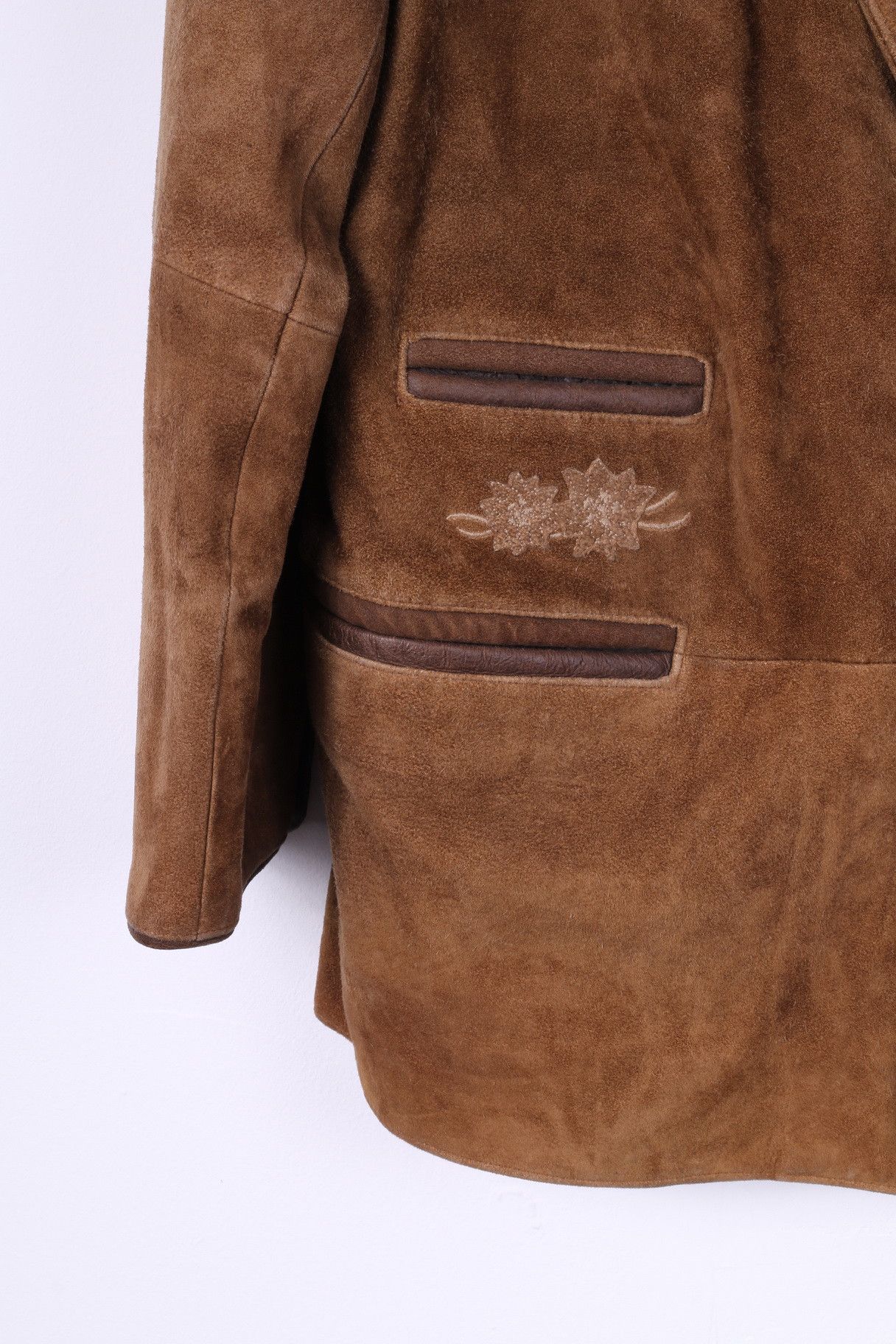 Other Canada C&A Men 44 L Leather Jacket Blazer Camel Retro 10677 Size US S / EU 44-46 / 1 - 4 Thumbnail