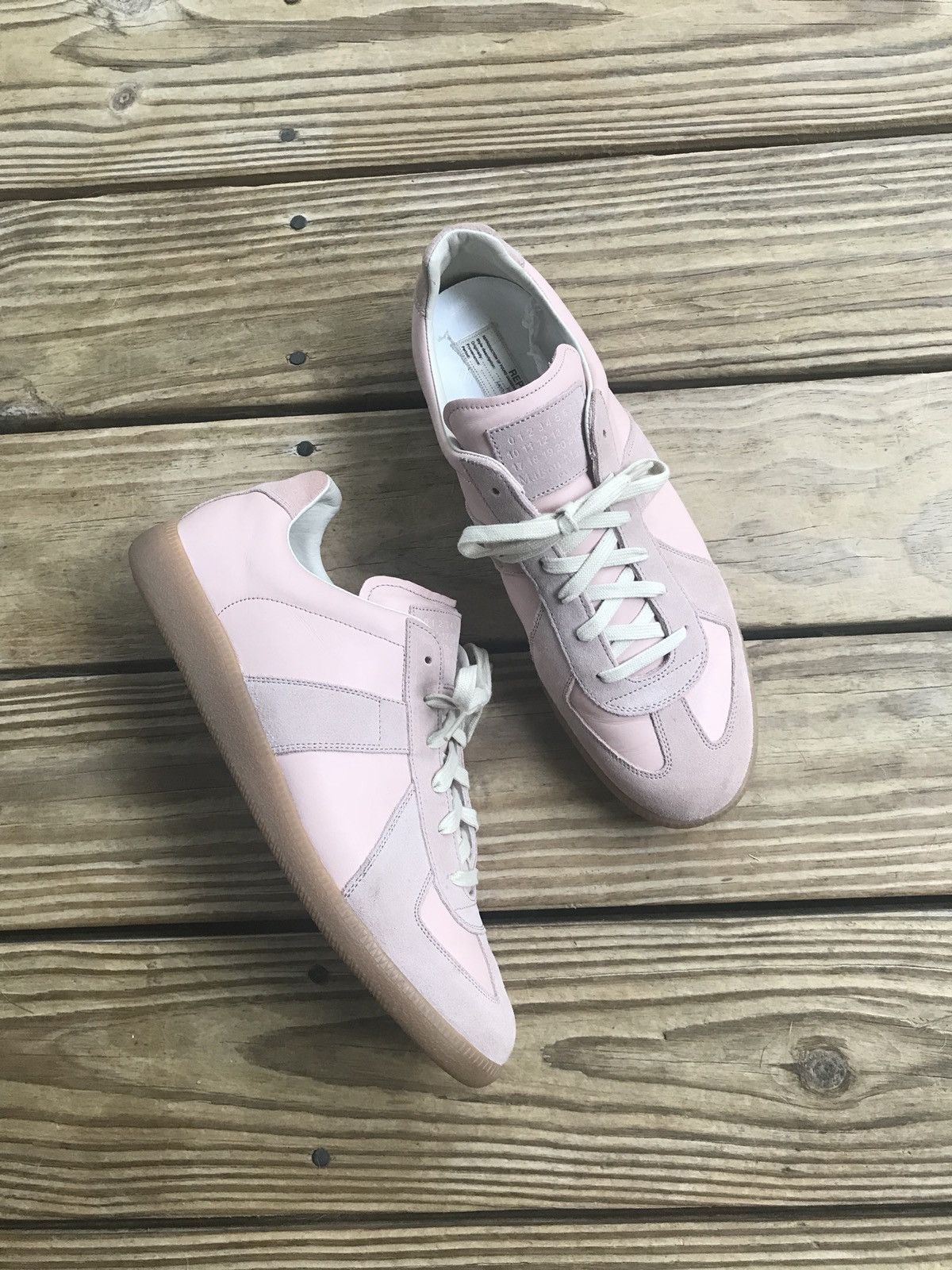 【ラッピング不可】 Maison Margiela Maison Margiela 'Replica' Leather and Suede パンツ