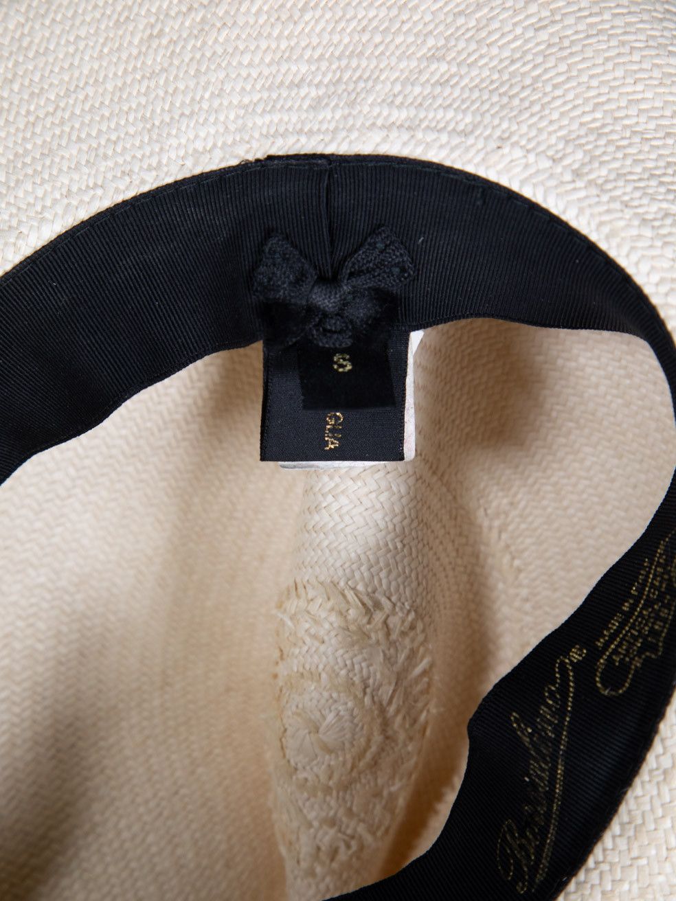 Borsalino Beige Straw Hat Size ONE SIZE - 6 Thumbnail