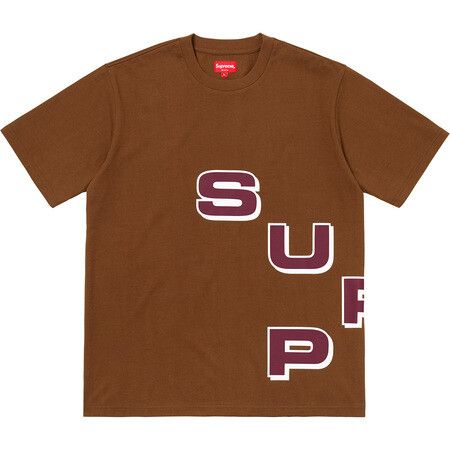 Supreme Supreme Stagger Tee Brown (Large) | Grailed