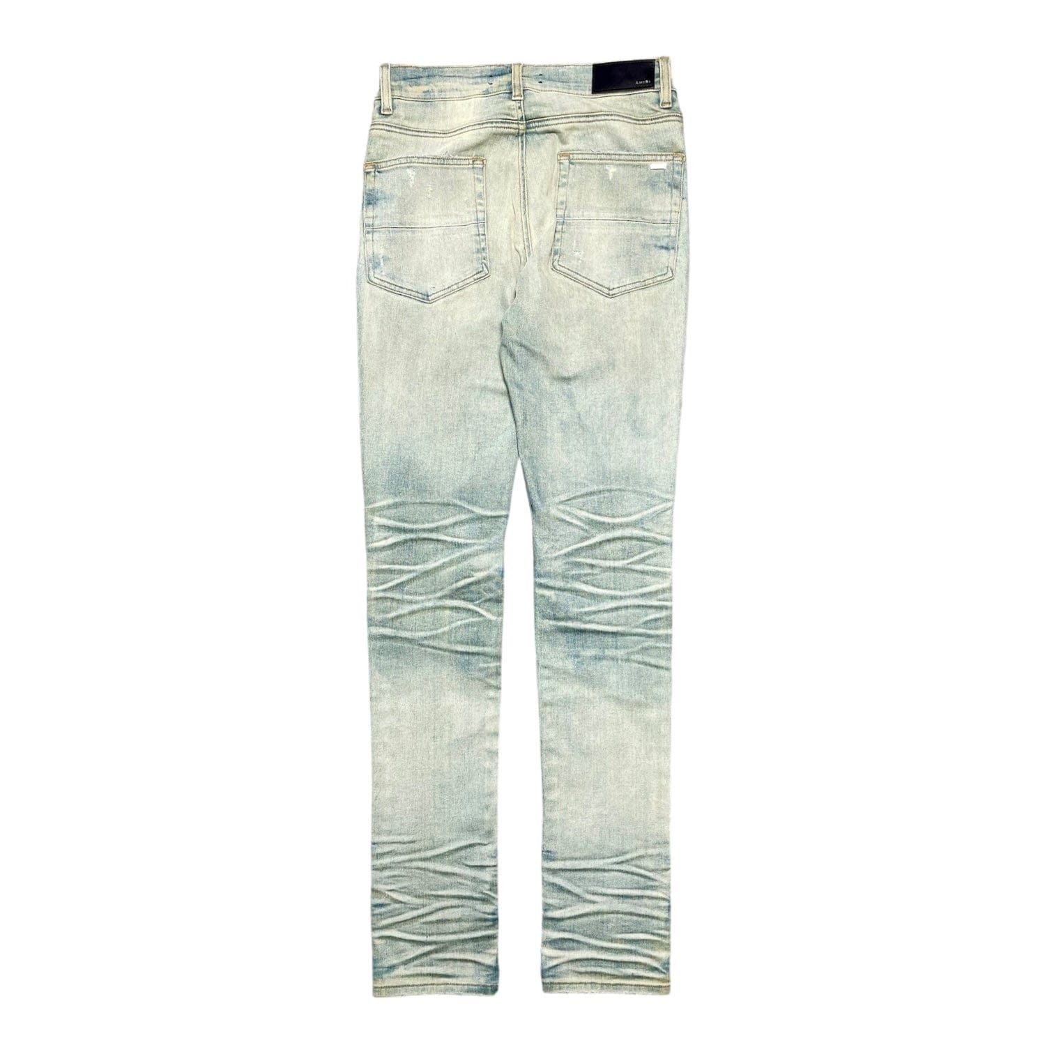 Amiri Amiri Slash Jeans Dust Indigo | Grailed 