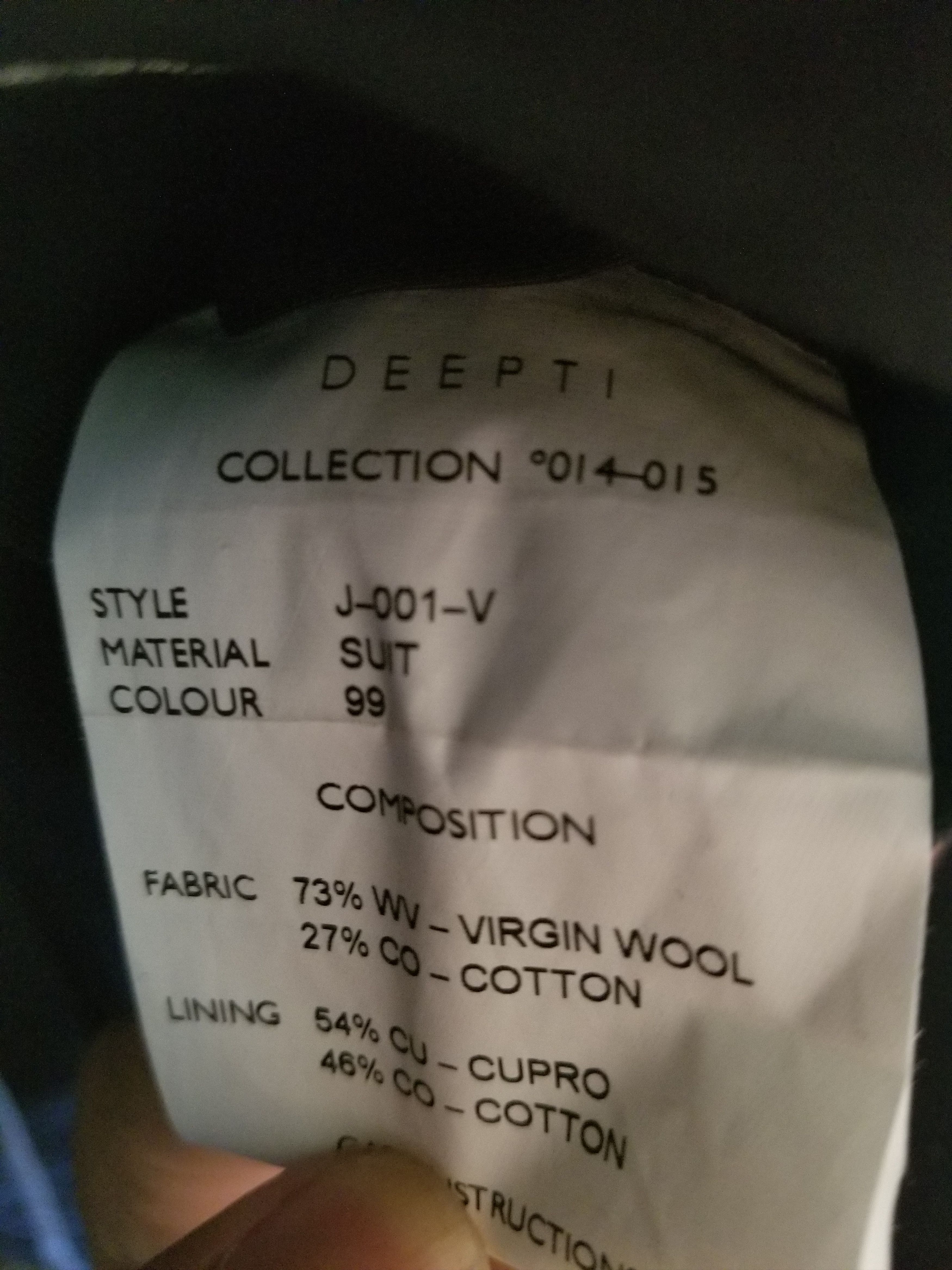 Deepti Deepti Barth Vulcanized Long Jacket Size 44L - 2 Thumbnail