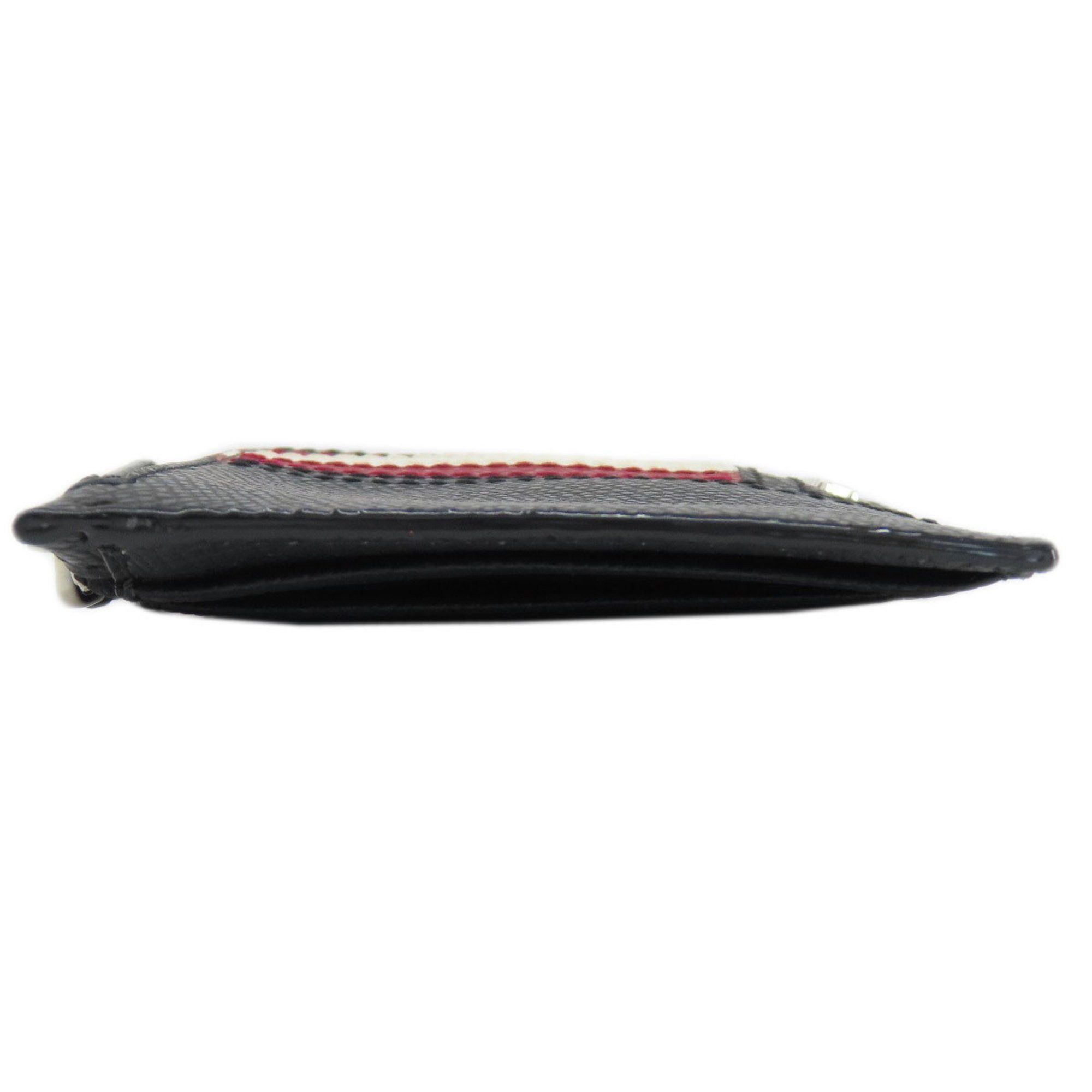 Bally Bally Stripe Business Card Holder/Card Case Leather Women's Size ONE SIZE - 3 Thumbnail