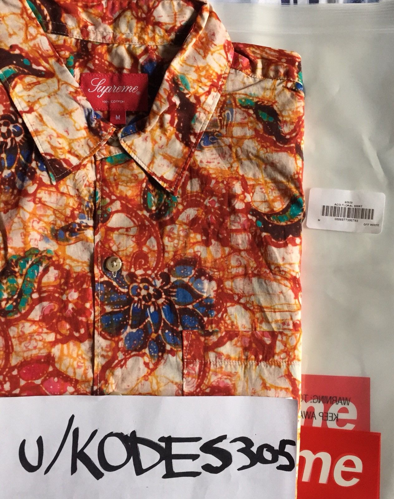 Supreme Acid Floral Shirt | Grailed