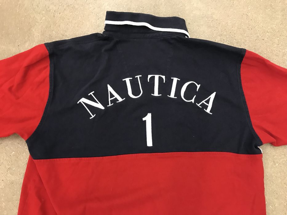 Nautica Nautica Sailing Team Polo Shirt Multi Colored American Flag Usa ...