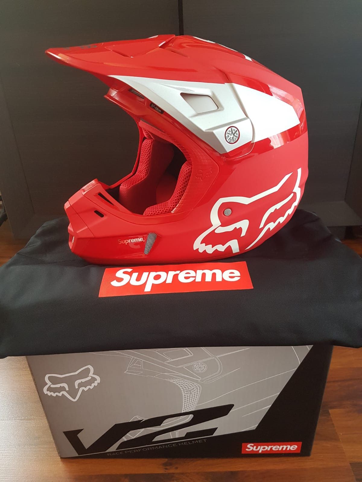 Supreme Fox Racing V2 Helmet Red