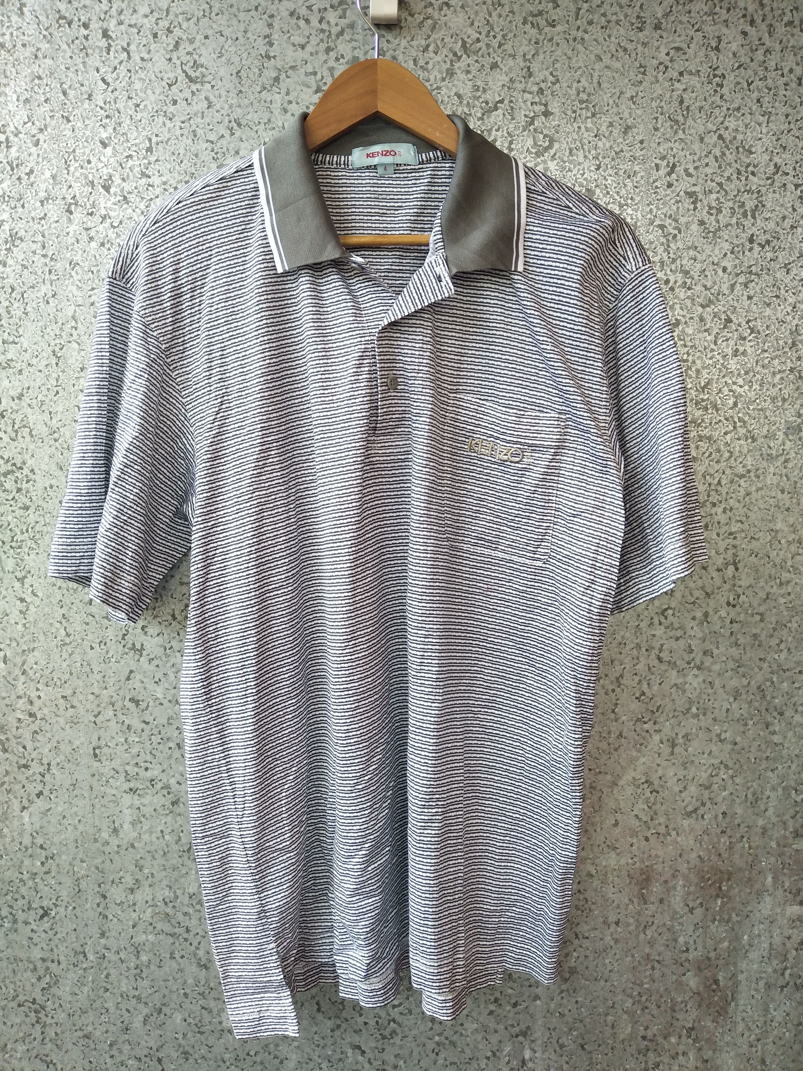 Kenzo 🔥 Vtg KENZO GOLF collar t shirt kenzo stripes polos Size US L / EU 52-54 / 3 - 1 Thumbnail