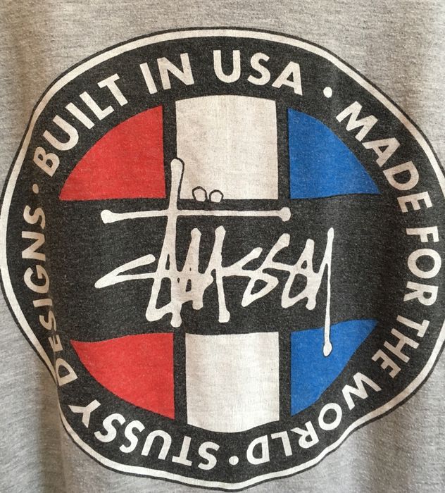 Stussy Vintage 90s Stussy “Built in USA Made For The World” Print