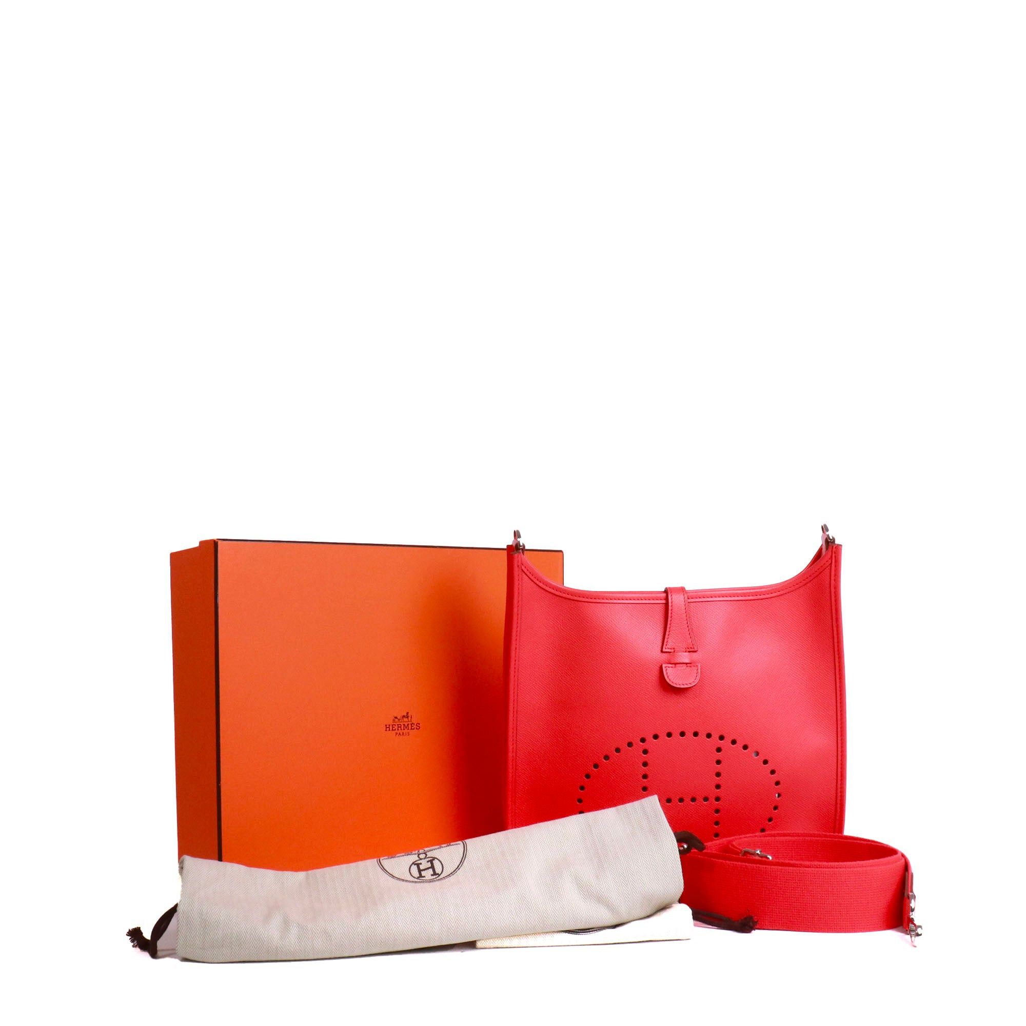 Hermes HERMÈS - Evelyne 29 III Hermès shoulder bag in Epsom leather Rose Jaipur Size ONE SIZE - 10 Thumbnail