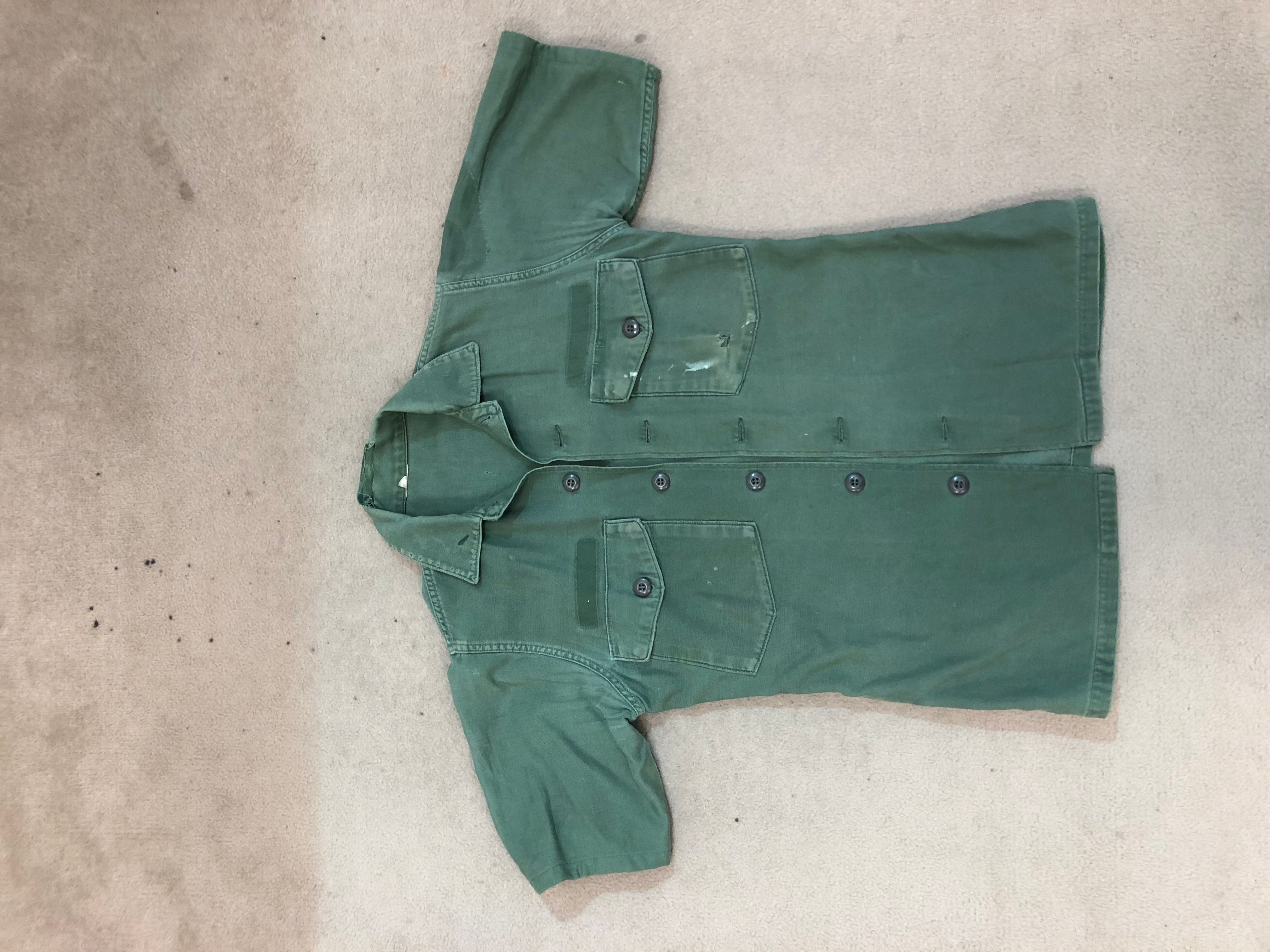 Vintage Vintage Army Shirt Size US S / EU 44-46 / 1 - 1 Preview