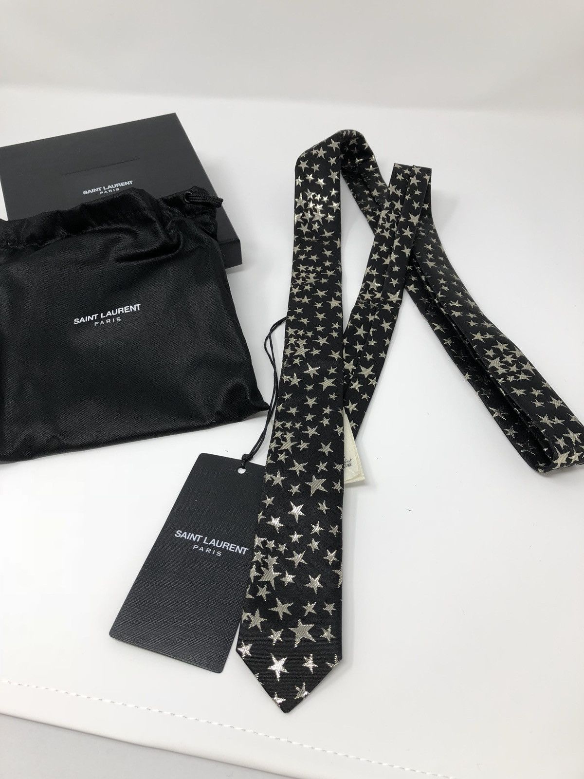 Saint Laurent Paris Hedi Star Tie $205 | Grailed