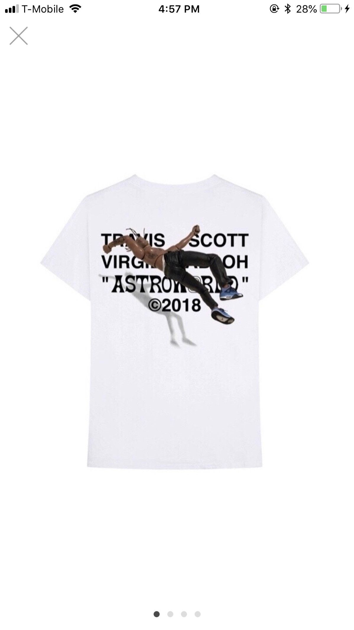 Travis Scott Astroworld Off White By A Thread T Shirt C O Virgil Abloh Grailed