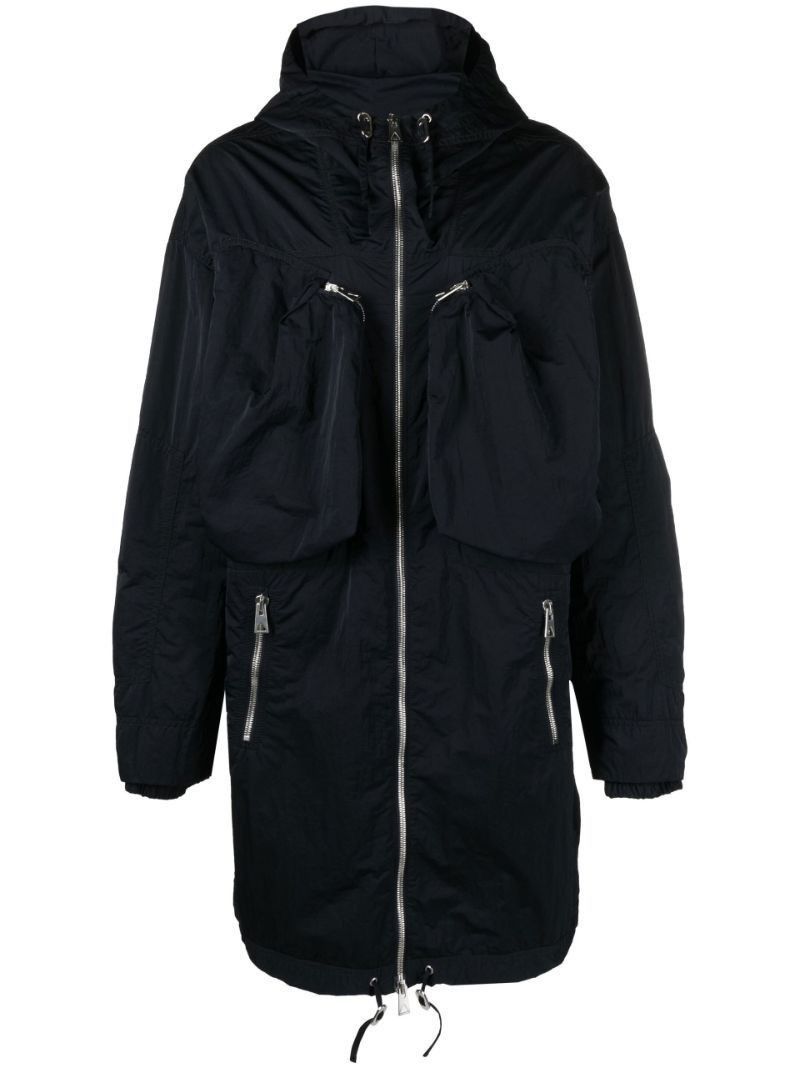 Bottega Veneta Blue Technical Hooded Parka Coat Size US M / EU 48-50 / 2 - 2 Thumbnail