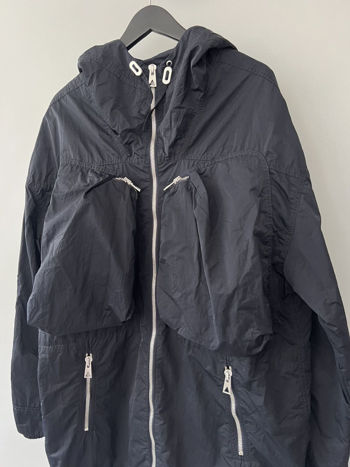 Bottega Veneta Blue Technical Hooded Parka Coat Size US M / EU 48-50 / 2 - 3 Thumbnail