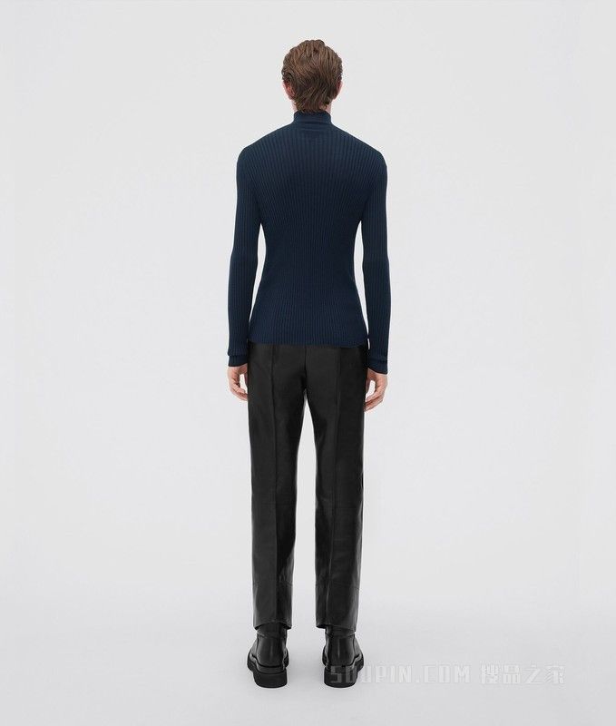 Bottega Veneta Silk Cashmere Ribbed Jumper Size US L / EU 52-54 / 3 - 3 Thumbnail