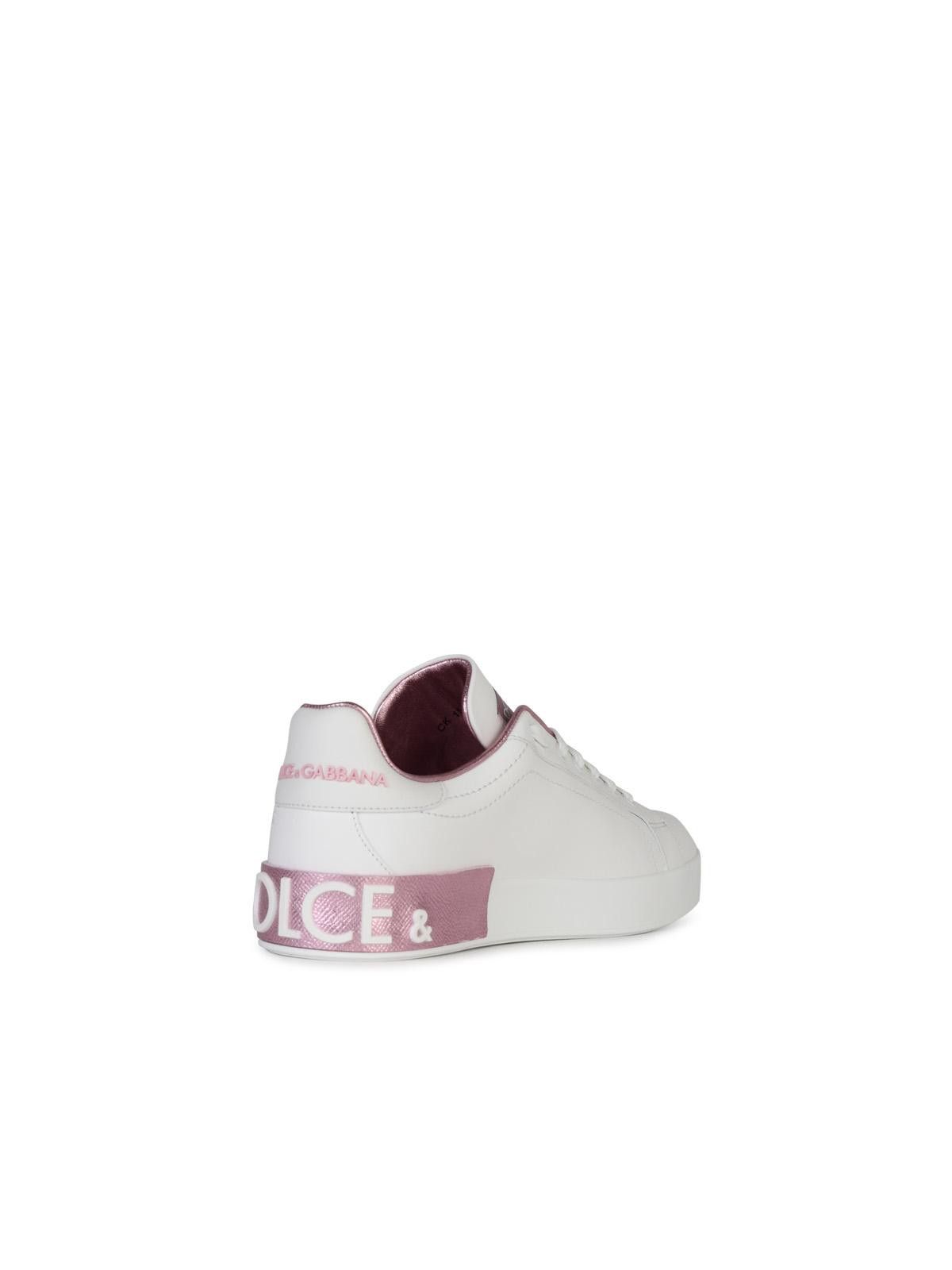 Dolce & Gabbana DOLCE & GABBANA Portofino Leather Sneakers Size US 10 / IT 40 - 3 Thumbnail