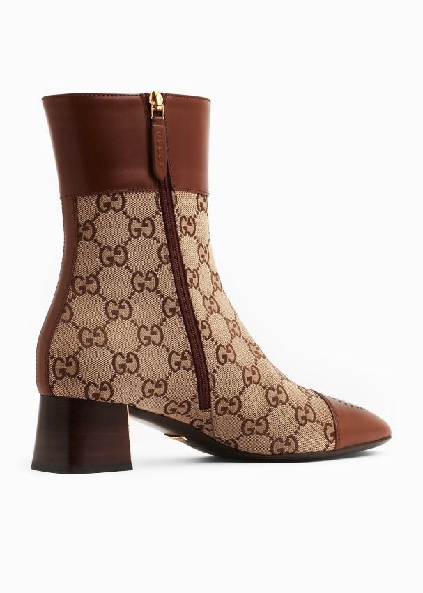 Gucci Gucci GG Canvas Ankle Boots SIZE 42 Size ONE SIZE - 3 Thumbnail
