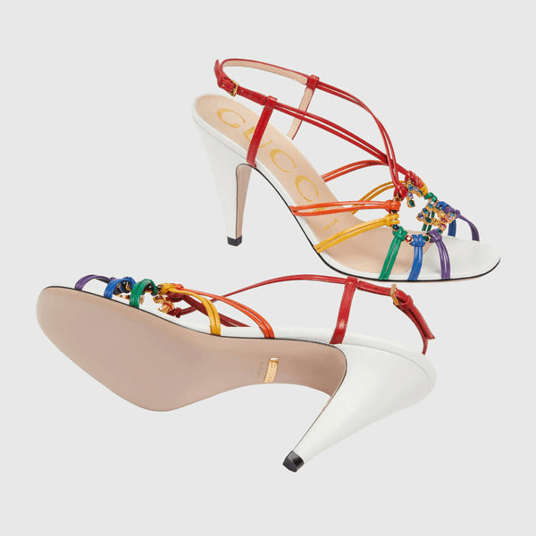 Gucci Gucci Interlocking G Crystals Sandals SIZE 39.5 Size ONE SIZE - 4 Thumbnail