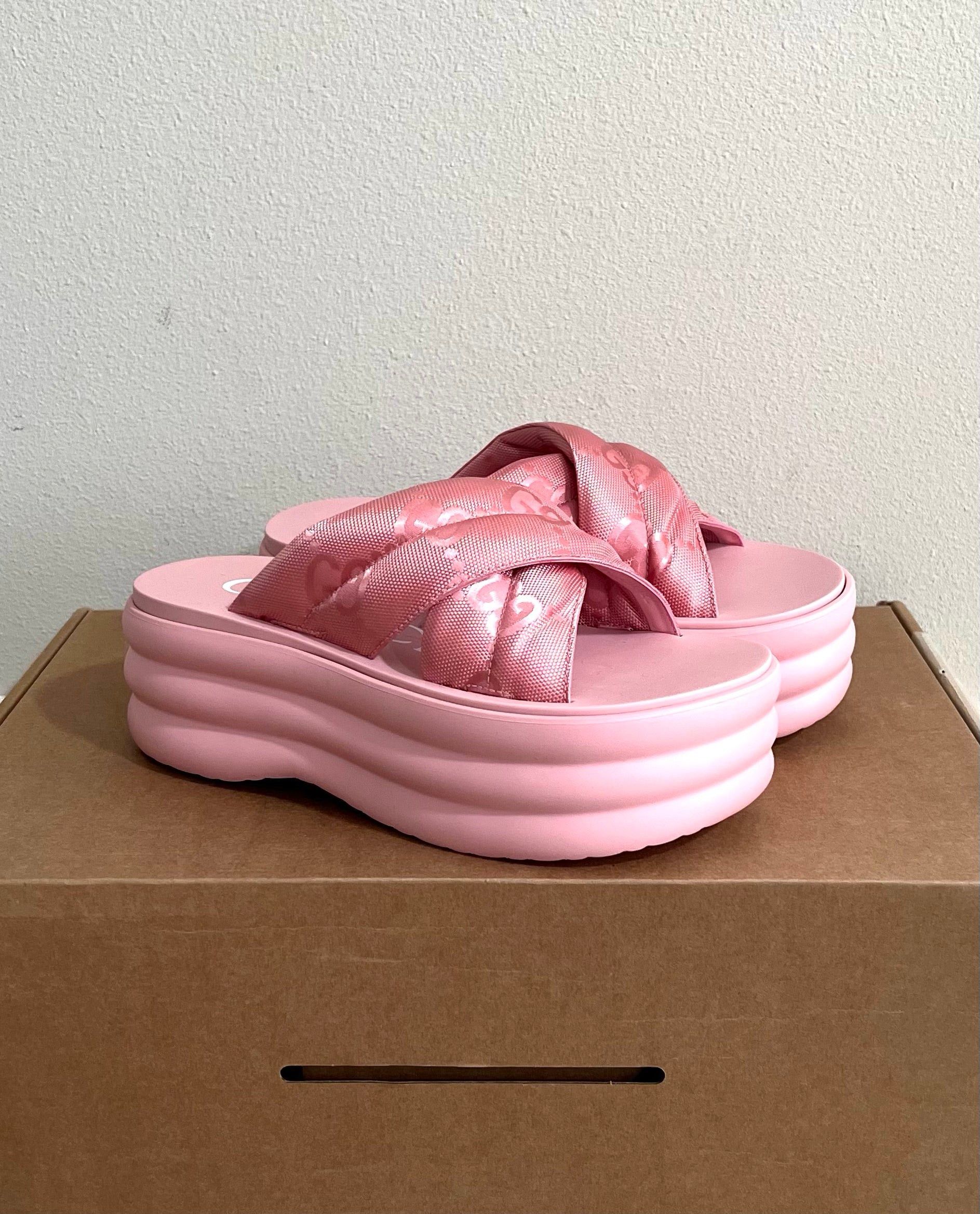 Gucci Gucci GG Crossed Platform Sandals Size ONE SIZE - 4 Thumbnail