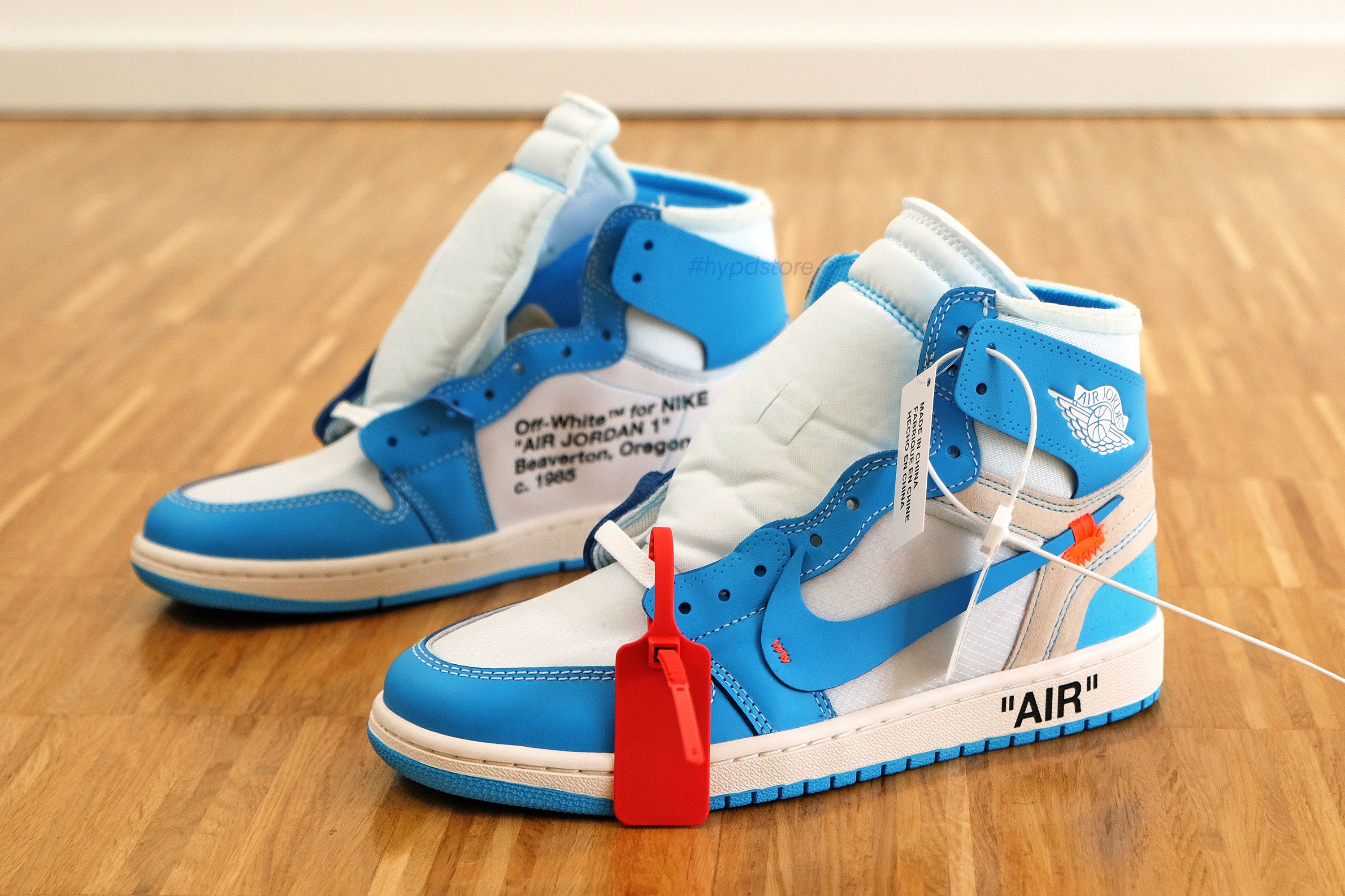 Nike Off White Nike Air Jordan 1 x Off White by Virgil Abloh UNC US 9 AQ0818 148 University Blue Grailed
