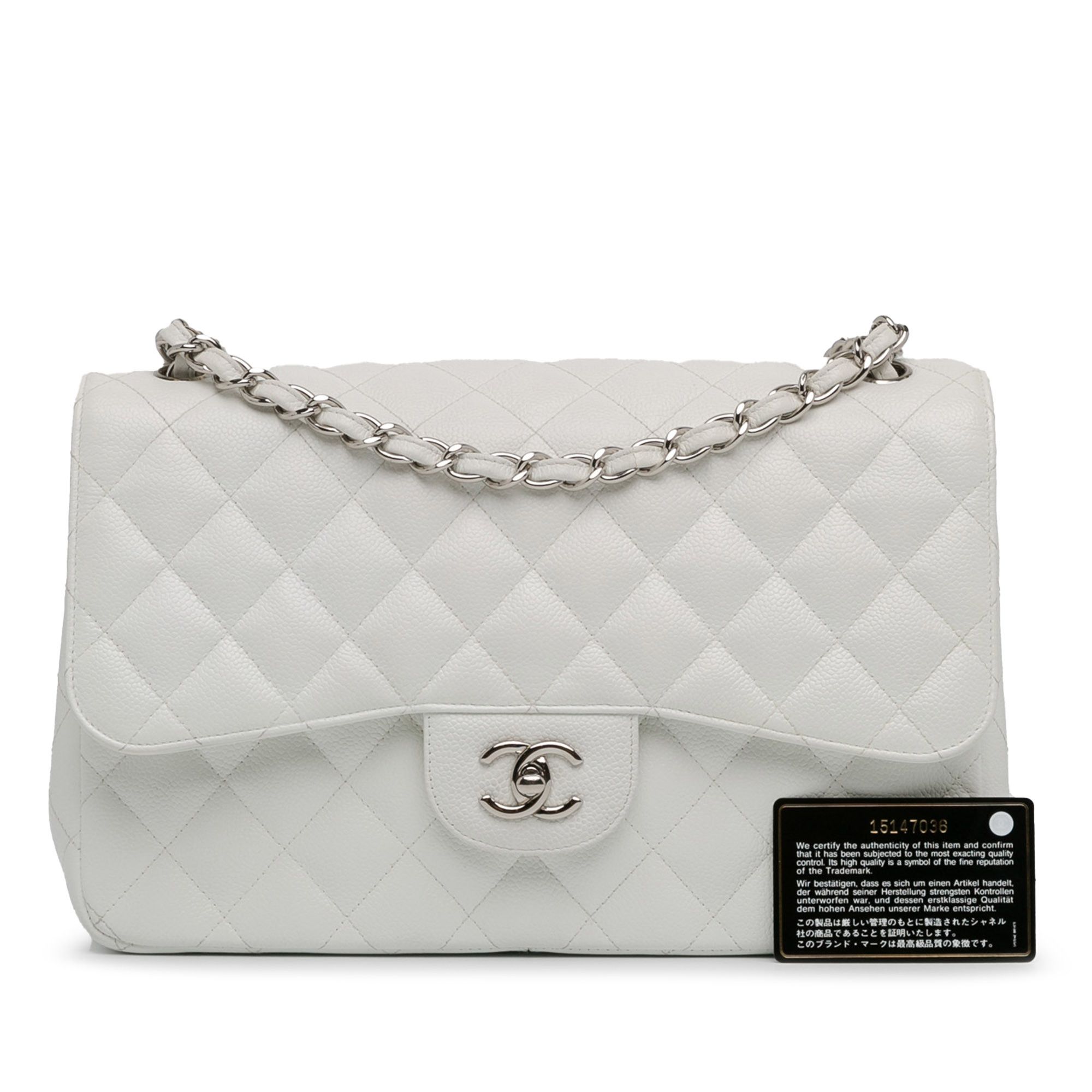 Chanel Chanel Jumbo Classic Caviar Double Flap Size ONE SIZE - 10 Thumbnail