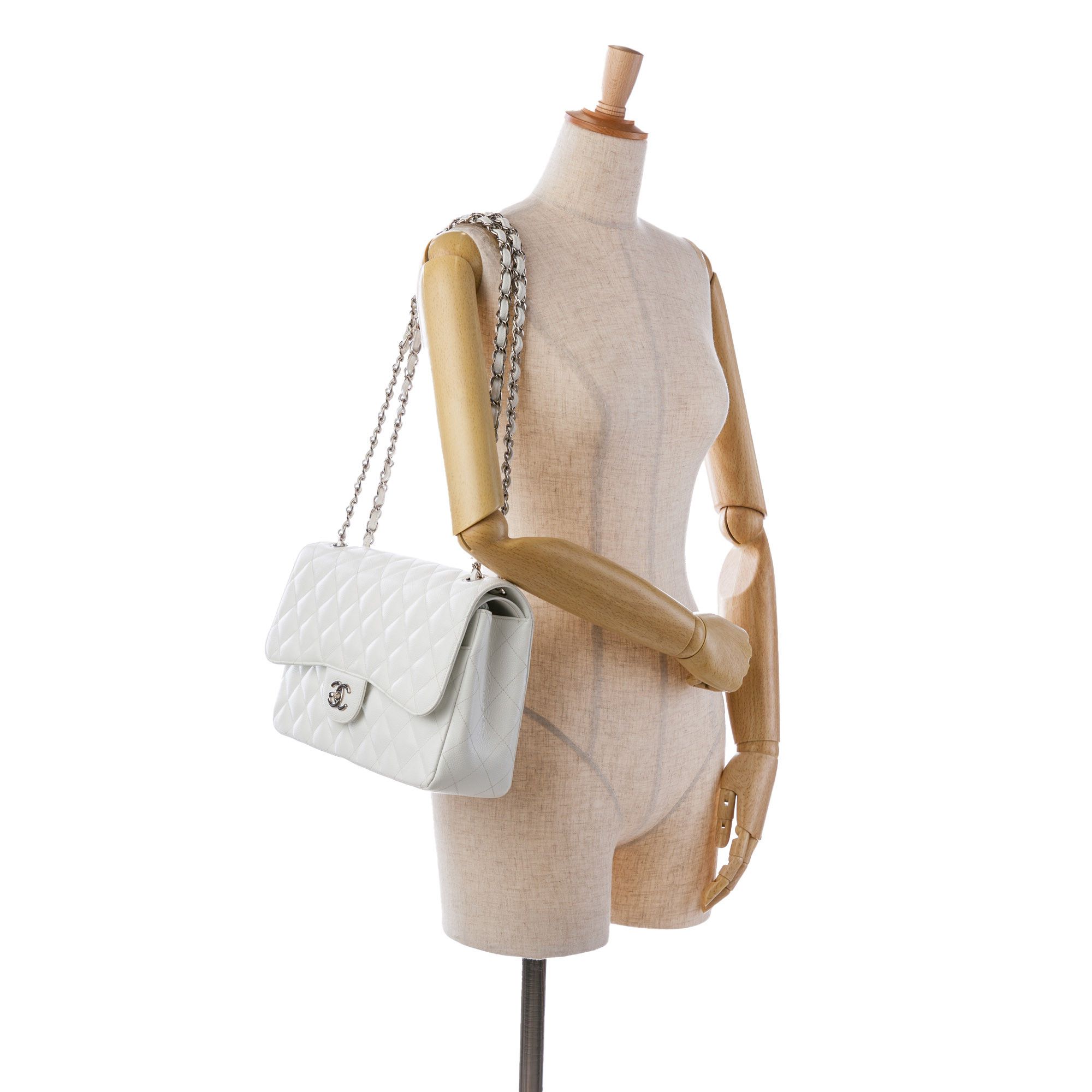 Chanel Chanel Jumbo Classic Caviar Double Flap Size ONE SIZE - 9 Thumbnail