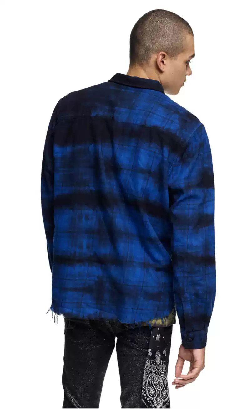 Amiri Amiri blue tie dye destroys shirt | Grailed 