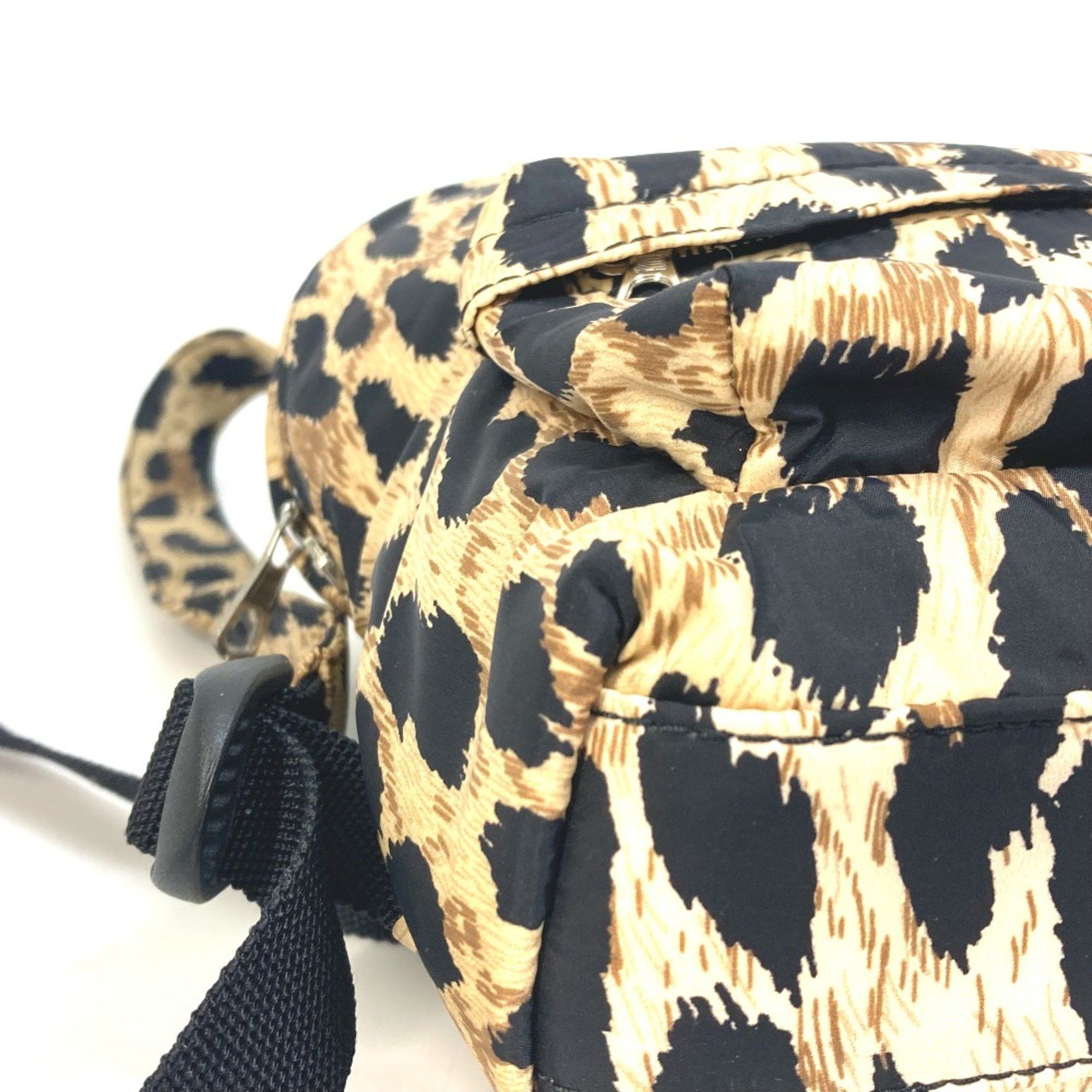 Balenciaga Balenciaga 580026 Leopard leopard print leopard bag backpack bag Backpack Beige Black Size ONE SIZE - 7 Thumbnail