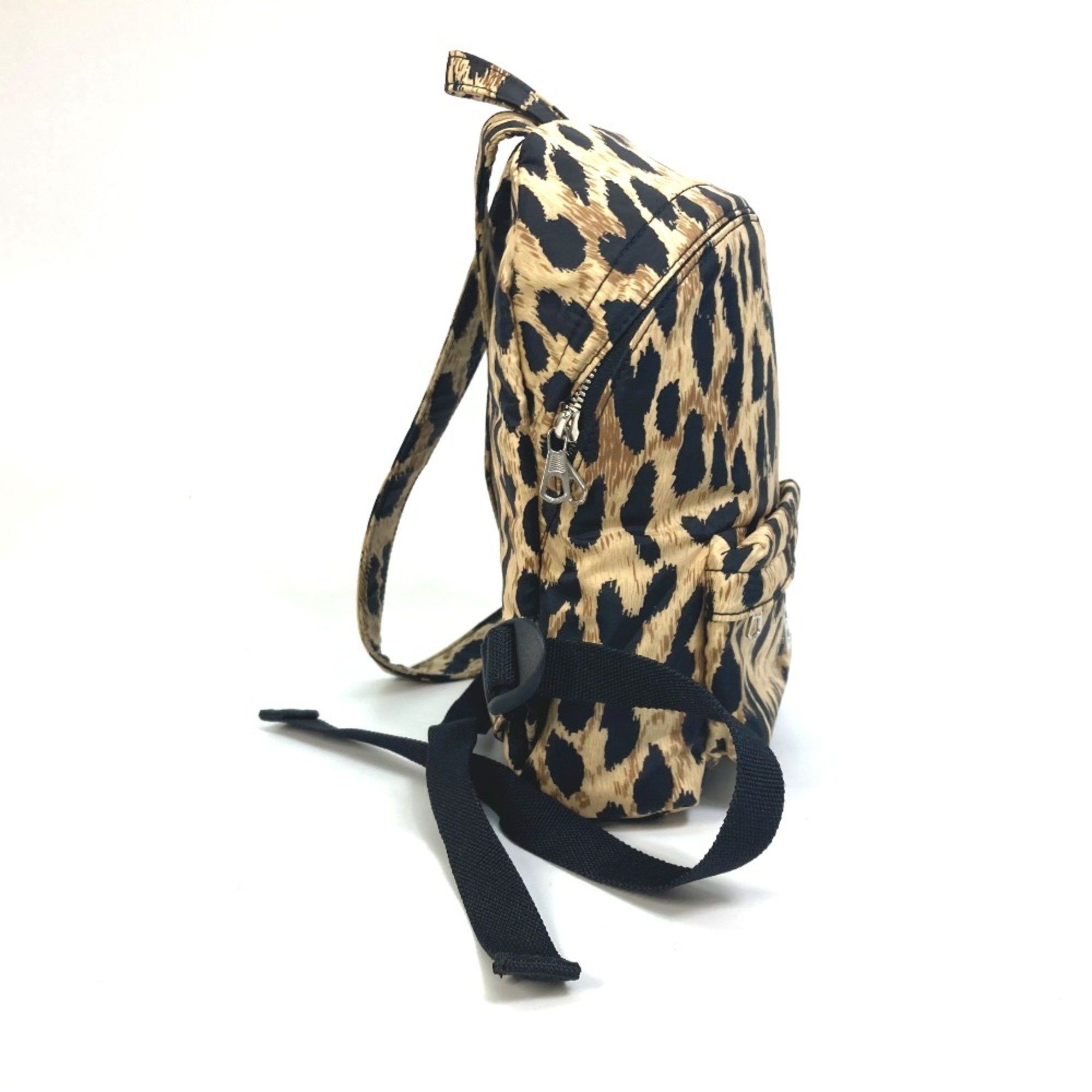 Balenciaga Balenciaga 580026 Leopard leopard print leopard bag backpack bag Backpack Beige Black Size ONE SIZE - 3 Thumbnail