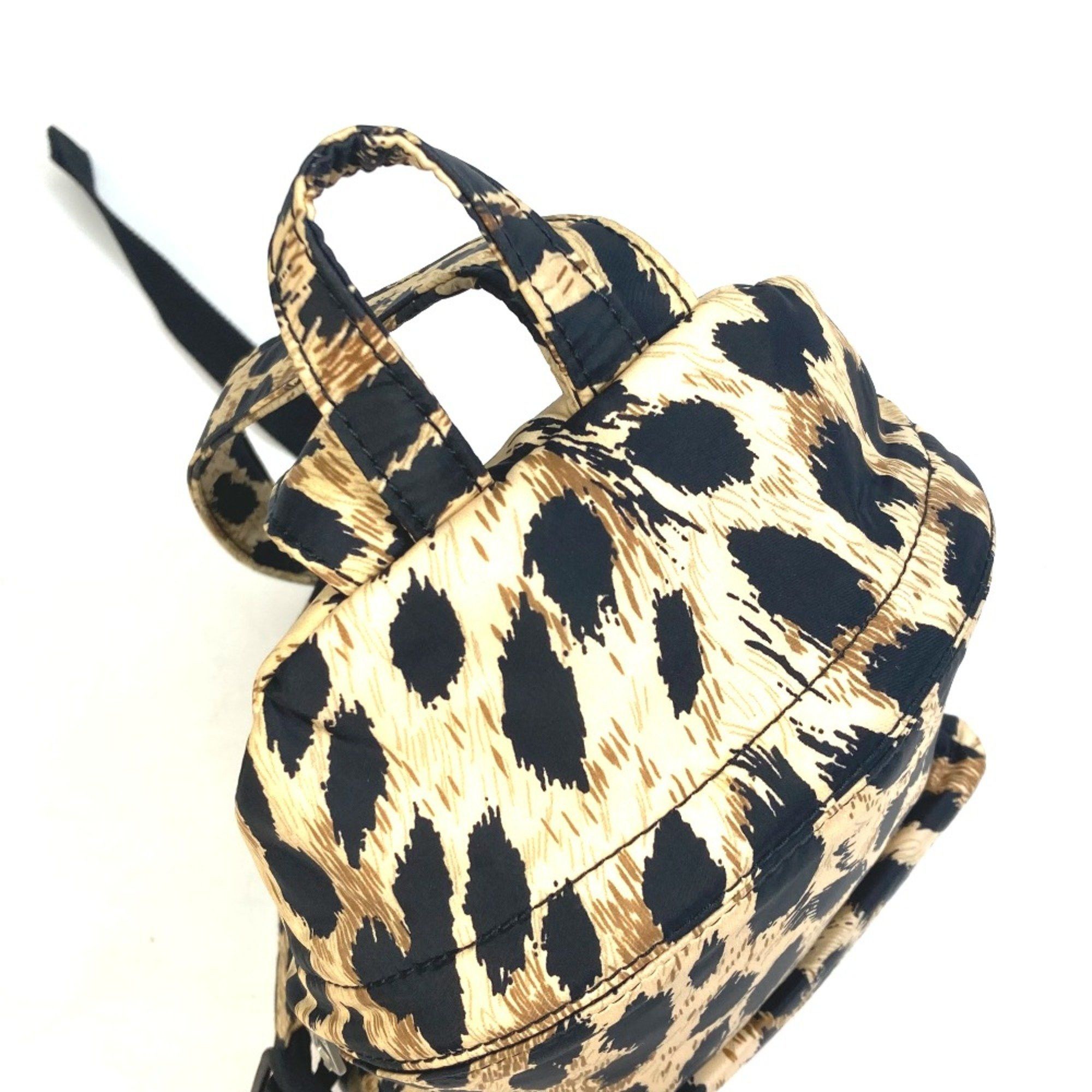 Balenciaga Balenciaga 580026 Leopard leopard print leopard bag backpack bag Backpack Beige Black Size ONE SIZE - 10 Thumbnail