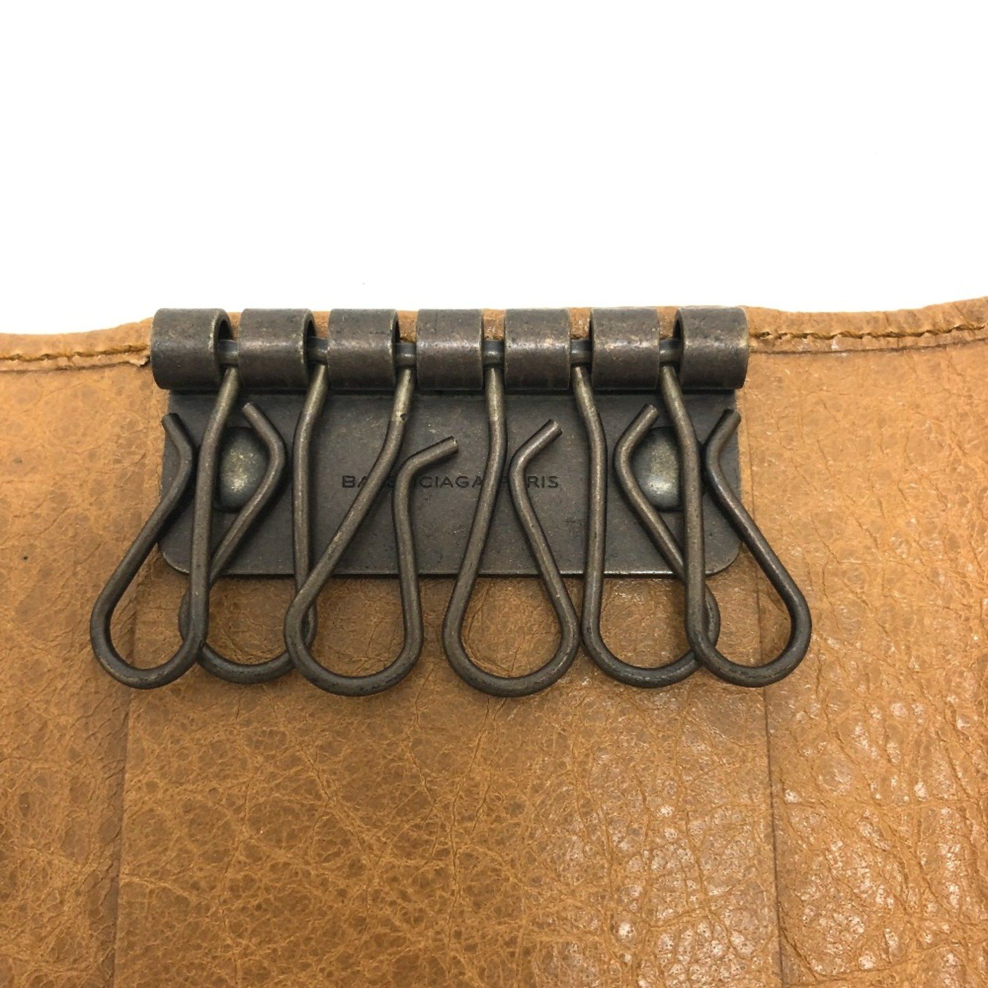 Balenciaga Balenciaga 253048 accessories/studs 6-Ring Accessory Key Case Brown Size ONE SIZE - 9 Thumbnail