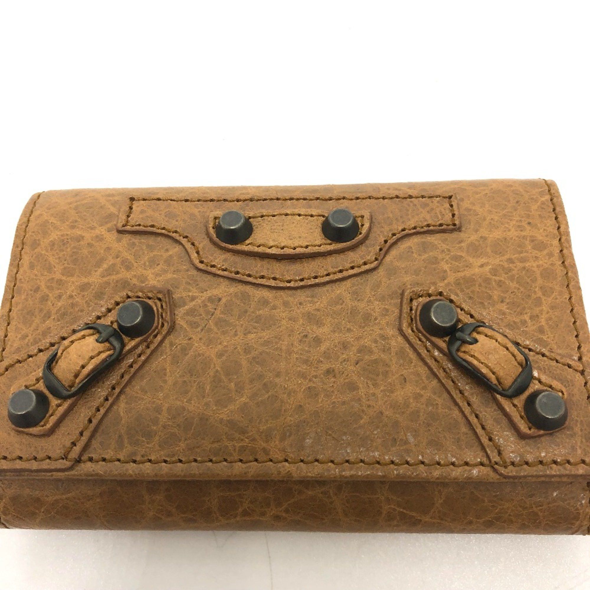 Balenciaga Balenciaga 253048 accessories/studs 6-Ring Accessory Key Case Brown Size ONE SIZE - 6 Thumbnail